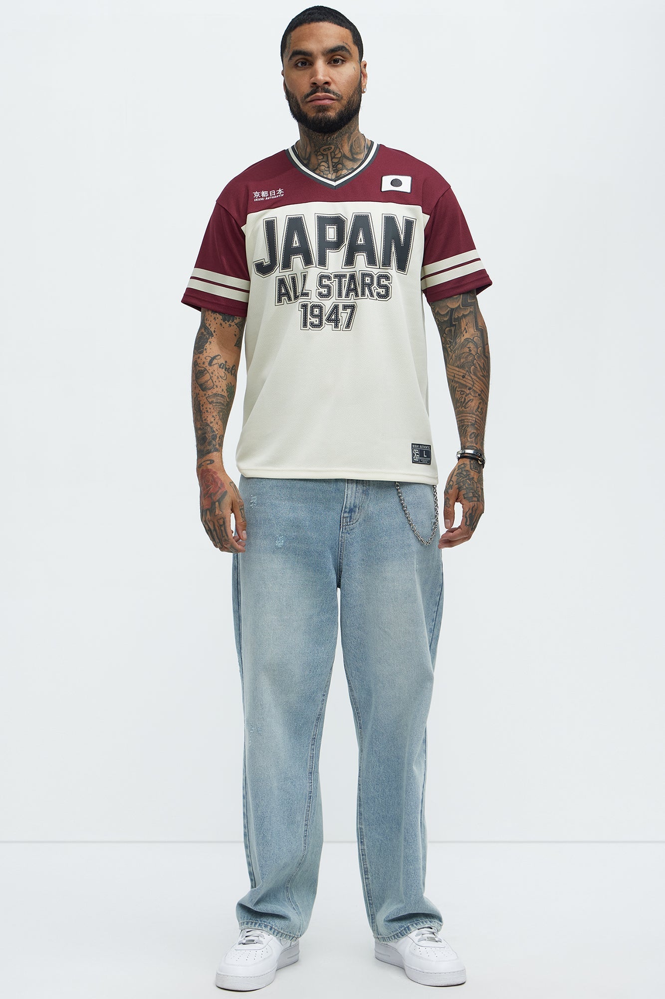 Japan All Stars Jersey - Burgundy/combo