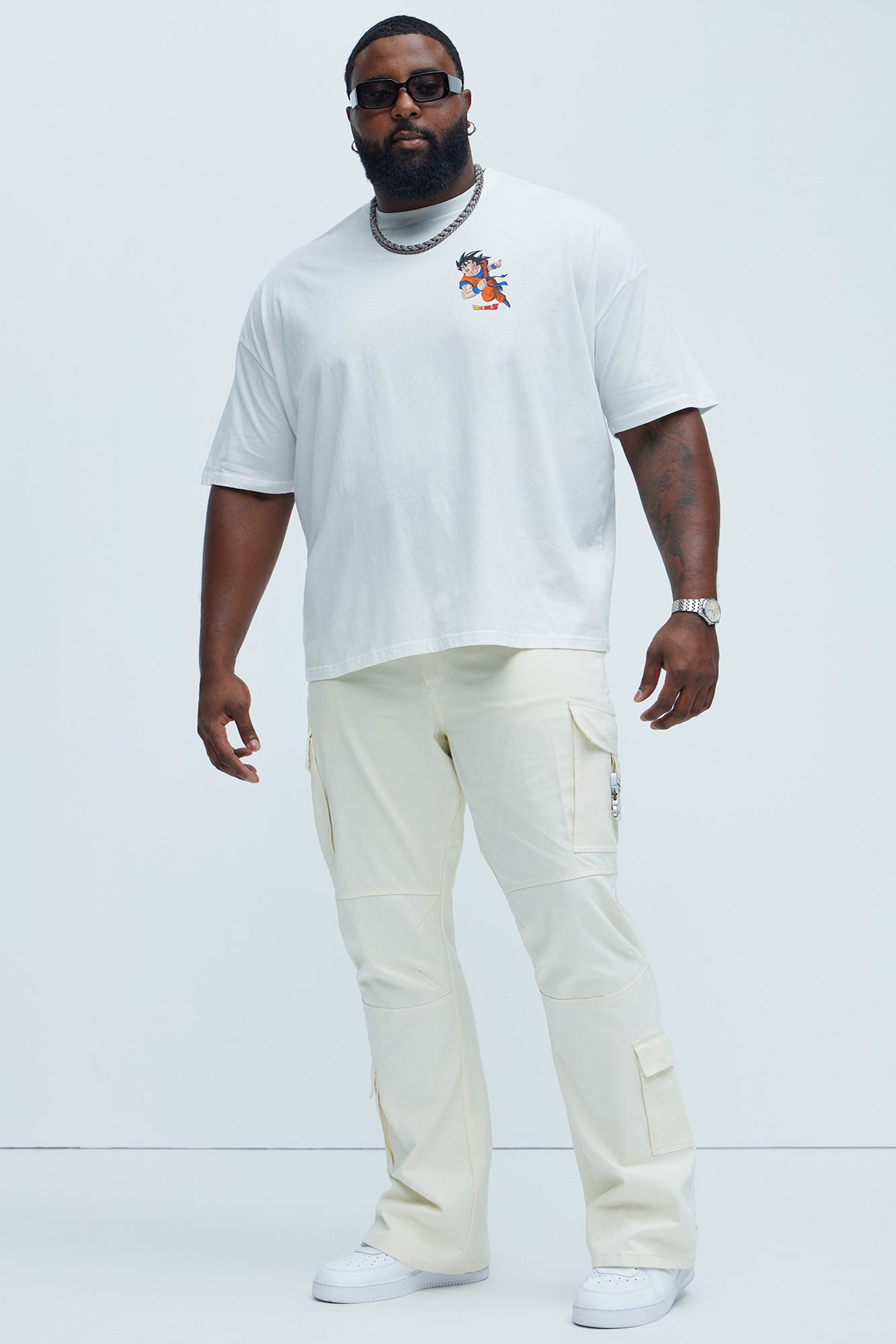 Nikko Slim Flare Pants - Cream