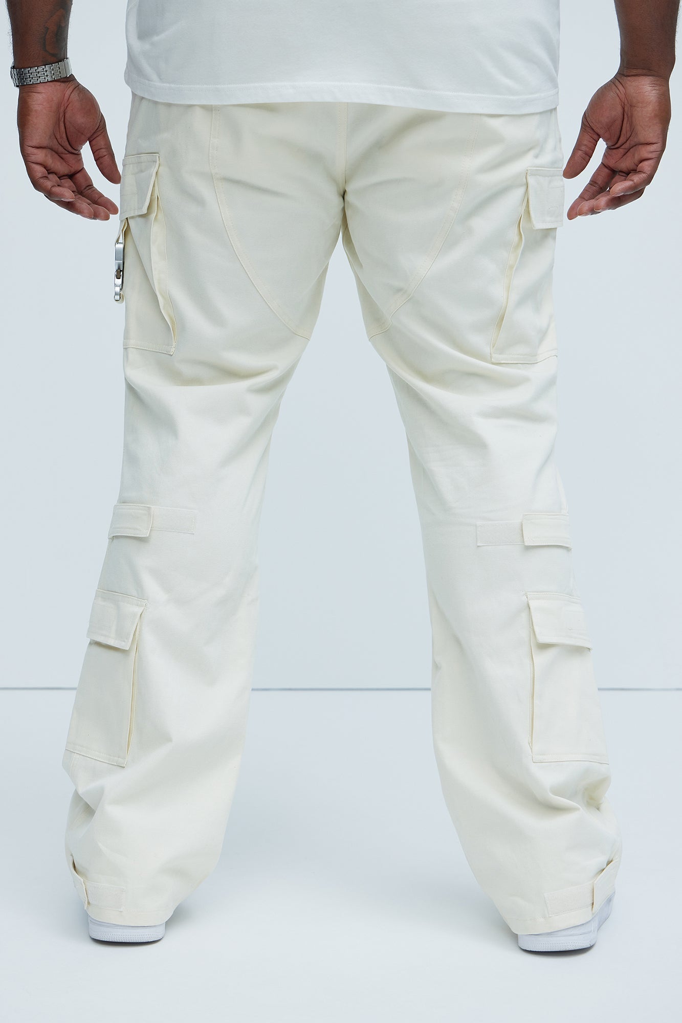 Nikko Slim Flare Pants - Cream