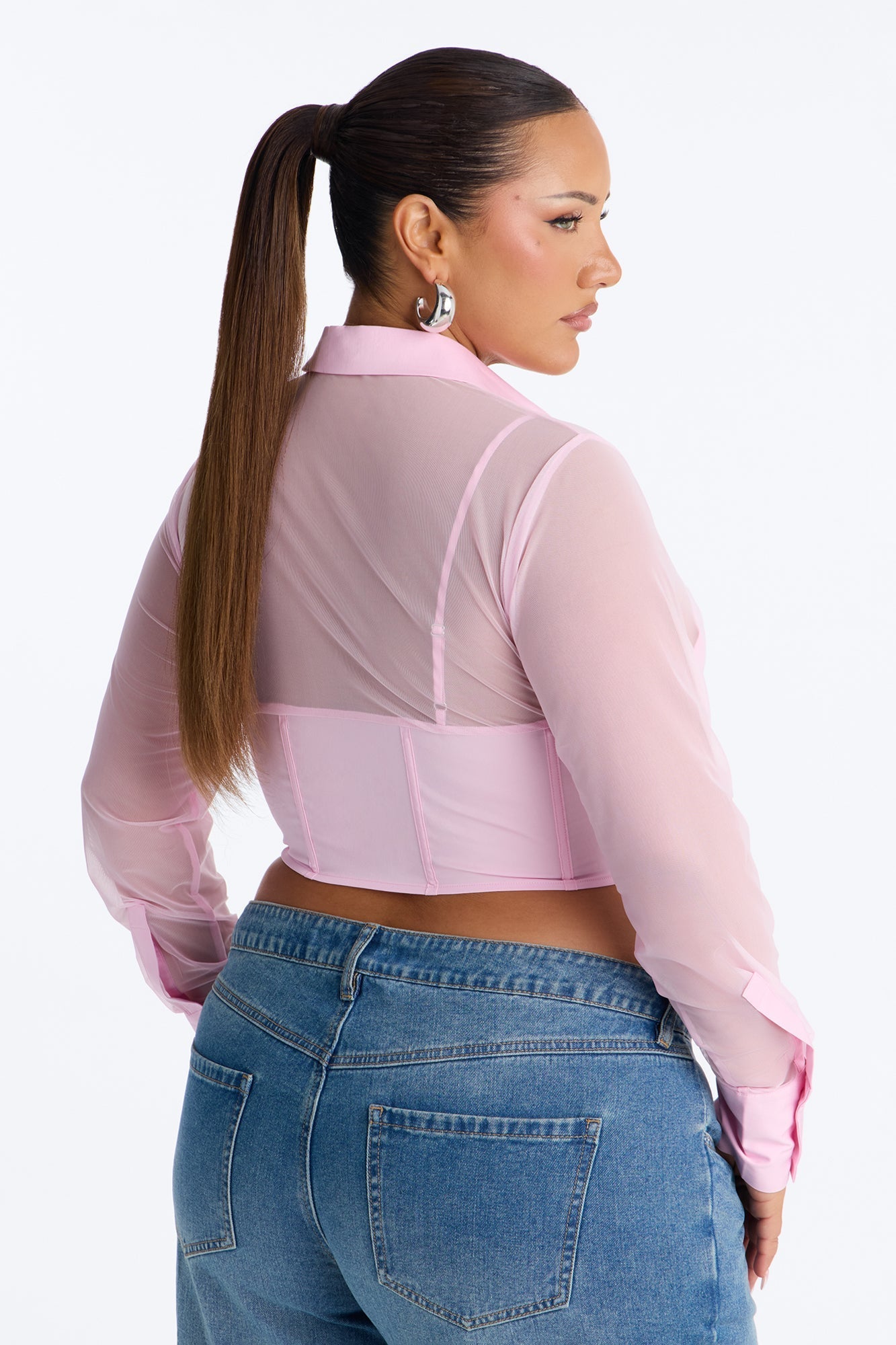 Business As Usual Corset Top - Pink