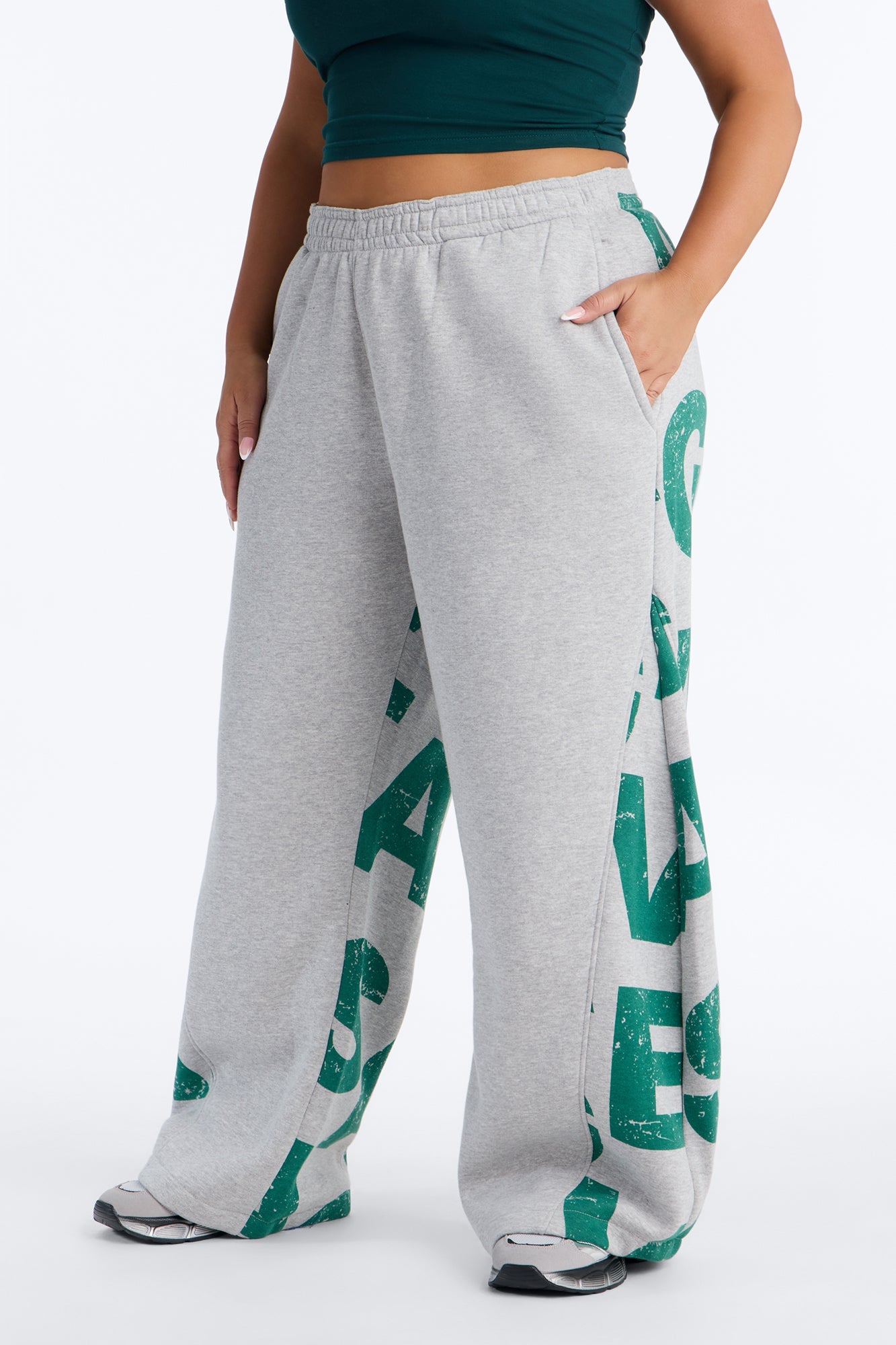 Savage Mode Fleece Pant Set - Green/combo