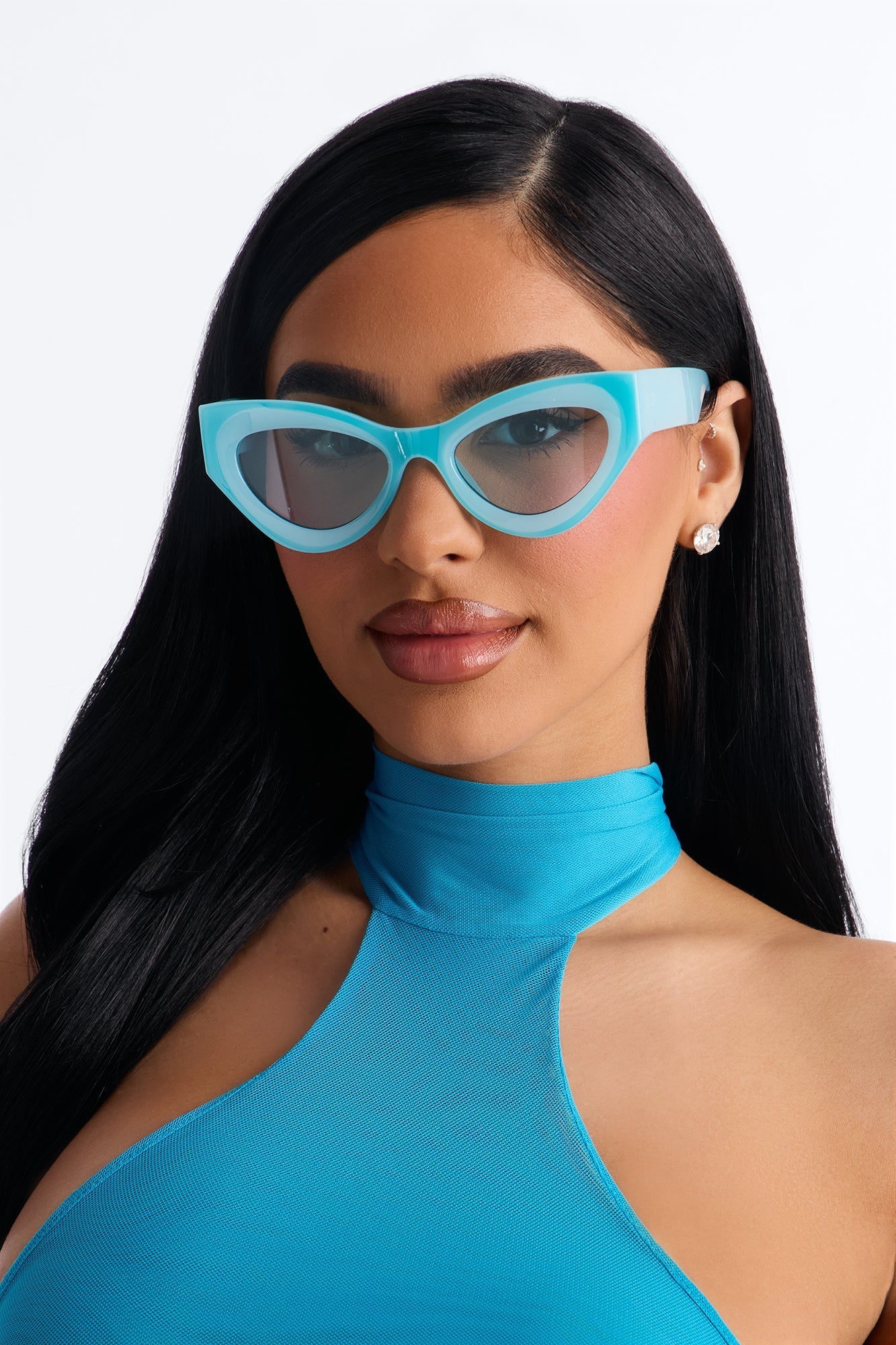 Lost In The Clouds Sunglasses - Light Blue
