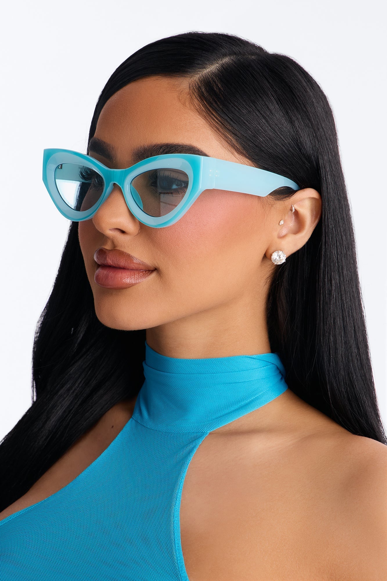 Lost In The Clouds Sunglasses - Light Blue