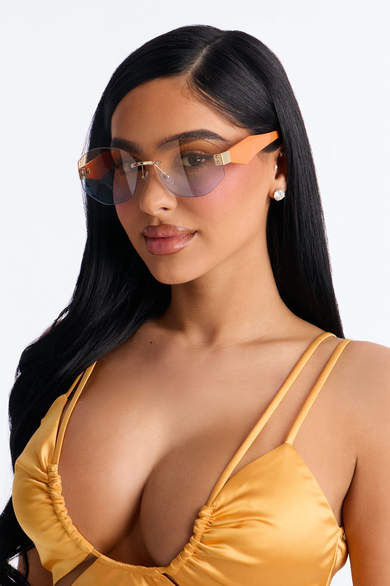 Sun Crush Sunglasses - Orange/combo NEWFASHIONEDGE