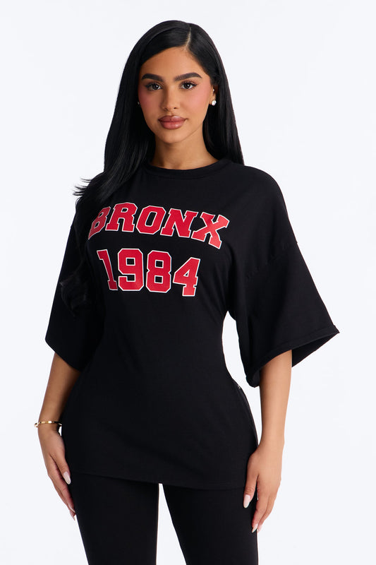 The Bronx Backless Lace Up Legging Set - Black