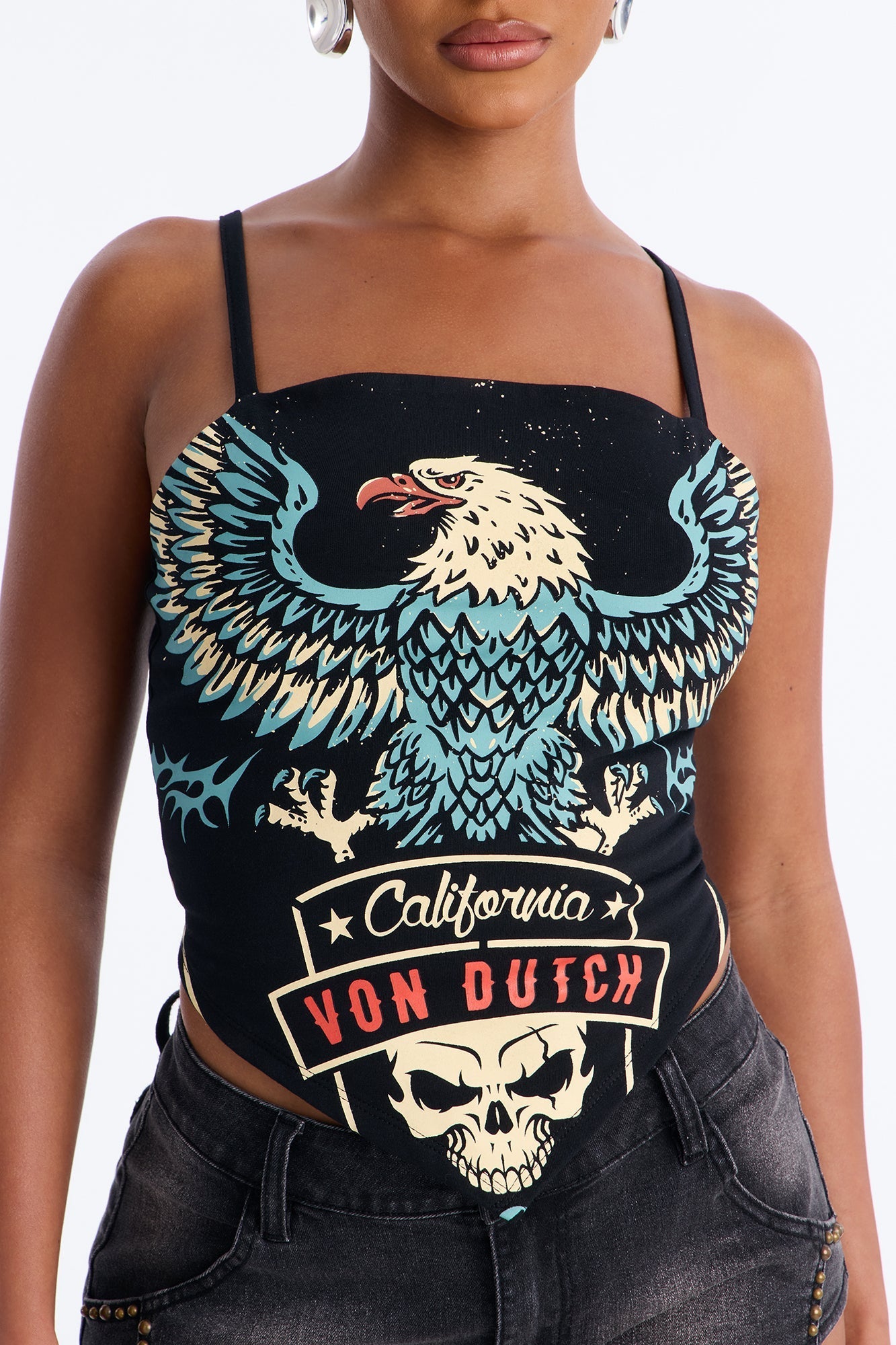 Von Dutch Rocker Eagle Tank - Black NEWFASHIONEDGE