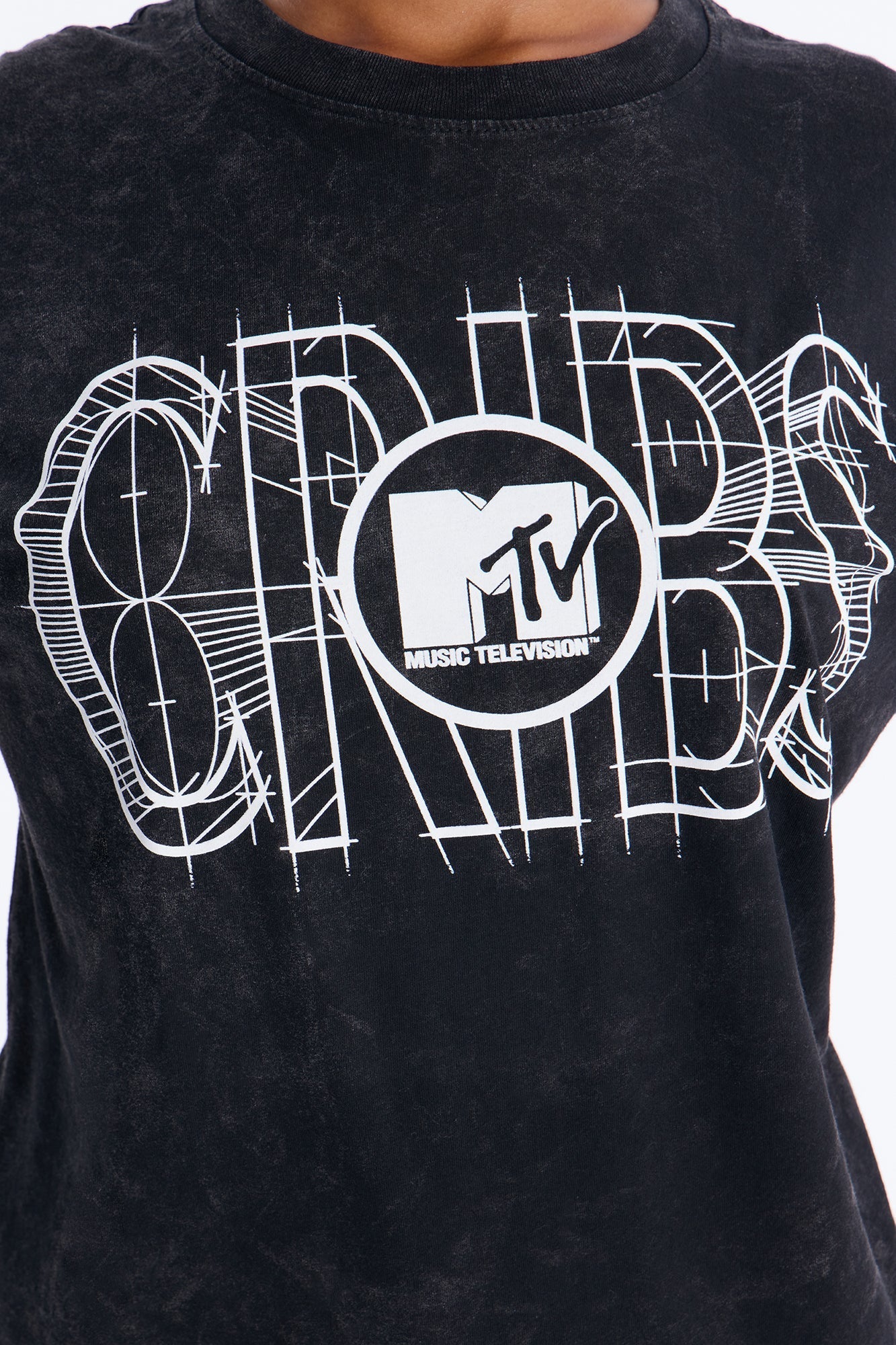 Cribs Oversized Washed Tee - Black Wash NEWFASHIONEDGE