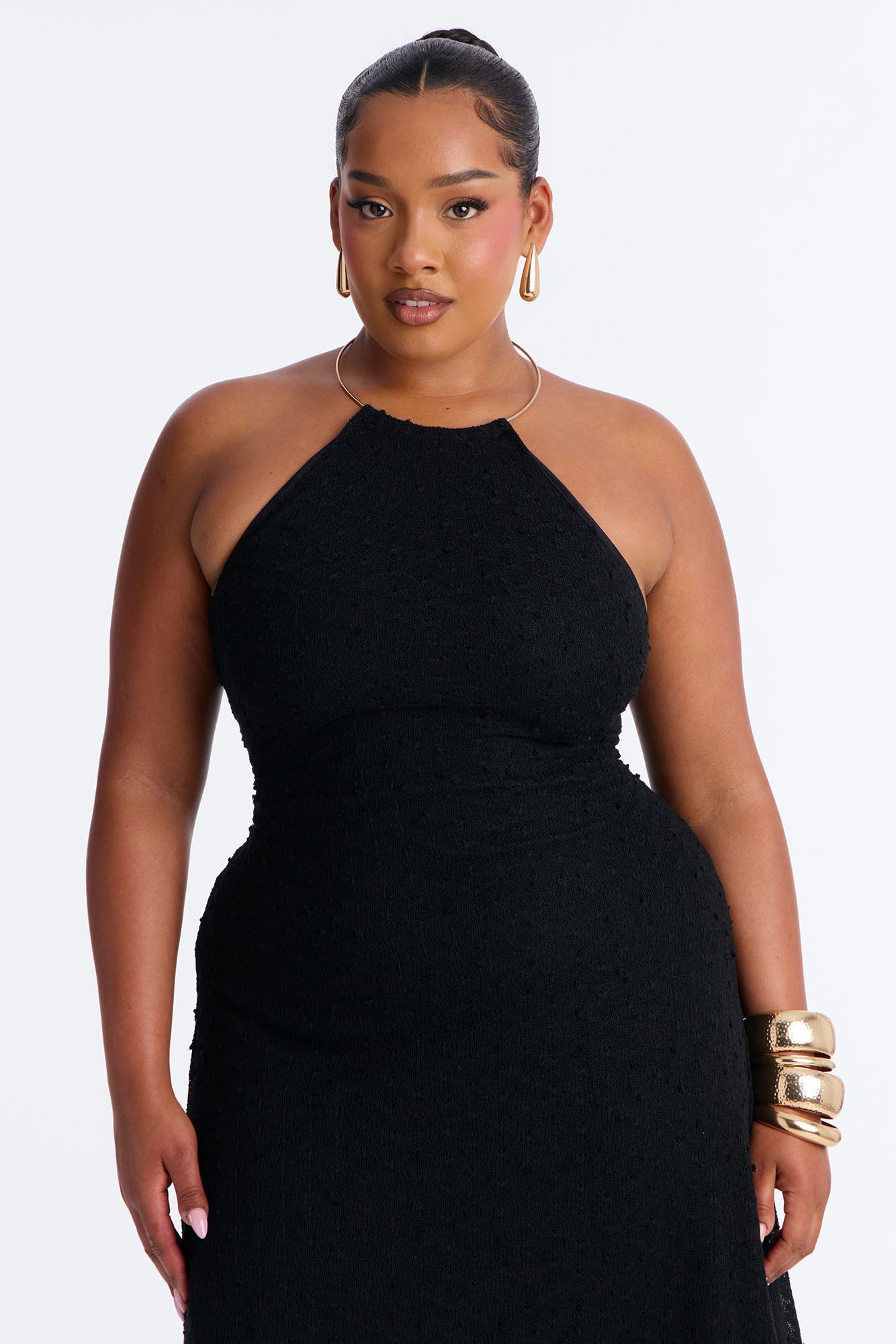 Caribbean Shores Maxi Dress - Black NEWFASHIONEDGE