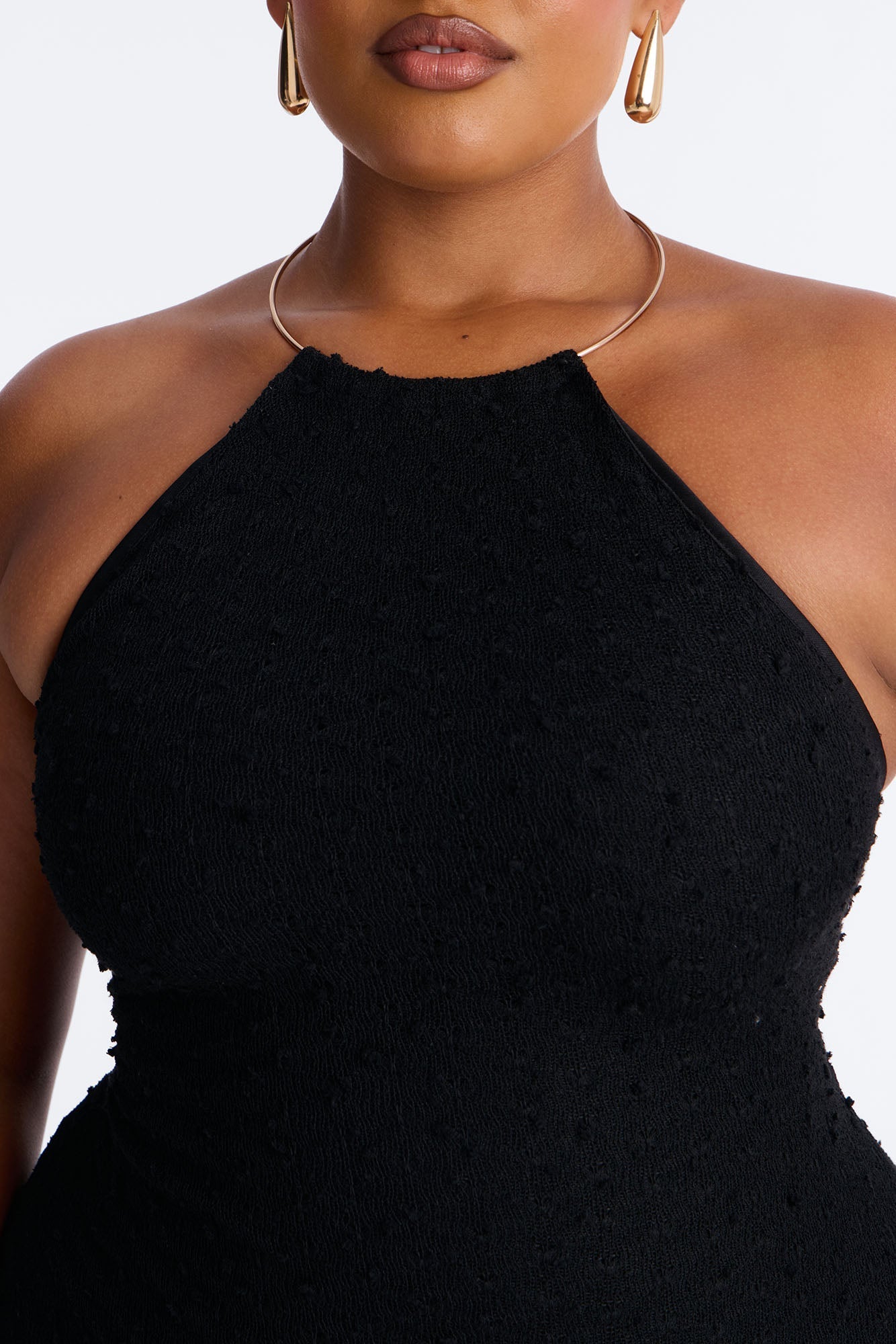 Caribbean Shores Maxi Dress - Black NEWFASHIONEDGE