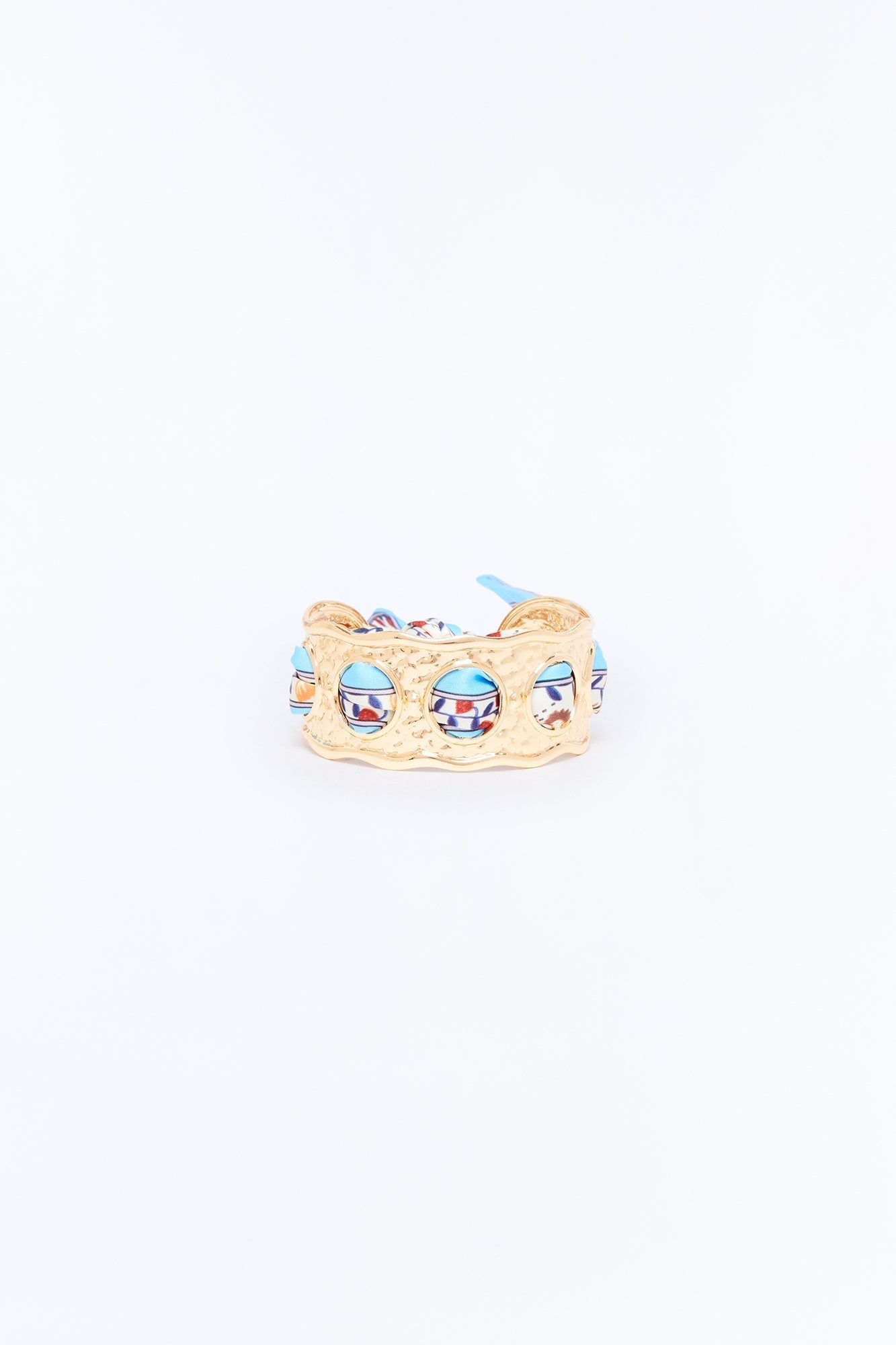 Capri Cuff Bracelet - Gold/Blue