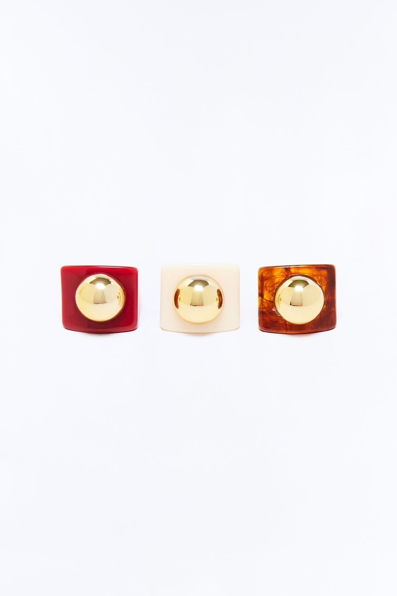 Mystic Woman 3 Piece Ring Set - Multi Color NEWFASHIONEDGE