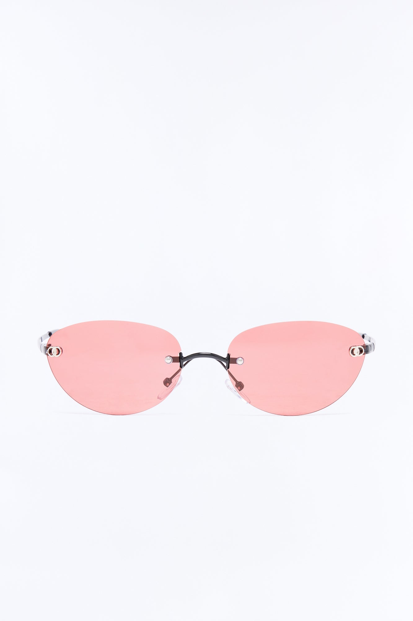 Kiss Kiss Sunglasses - Black/Pink