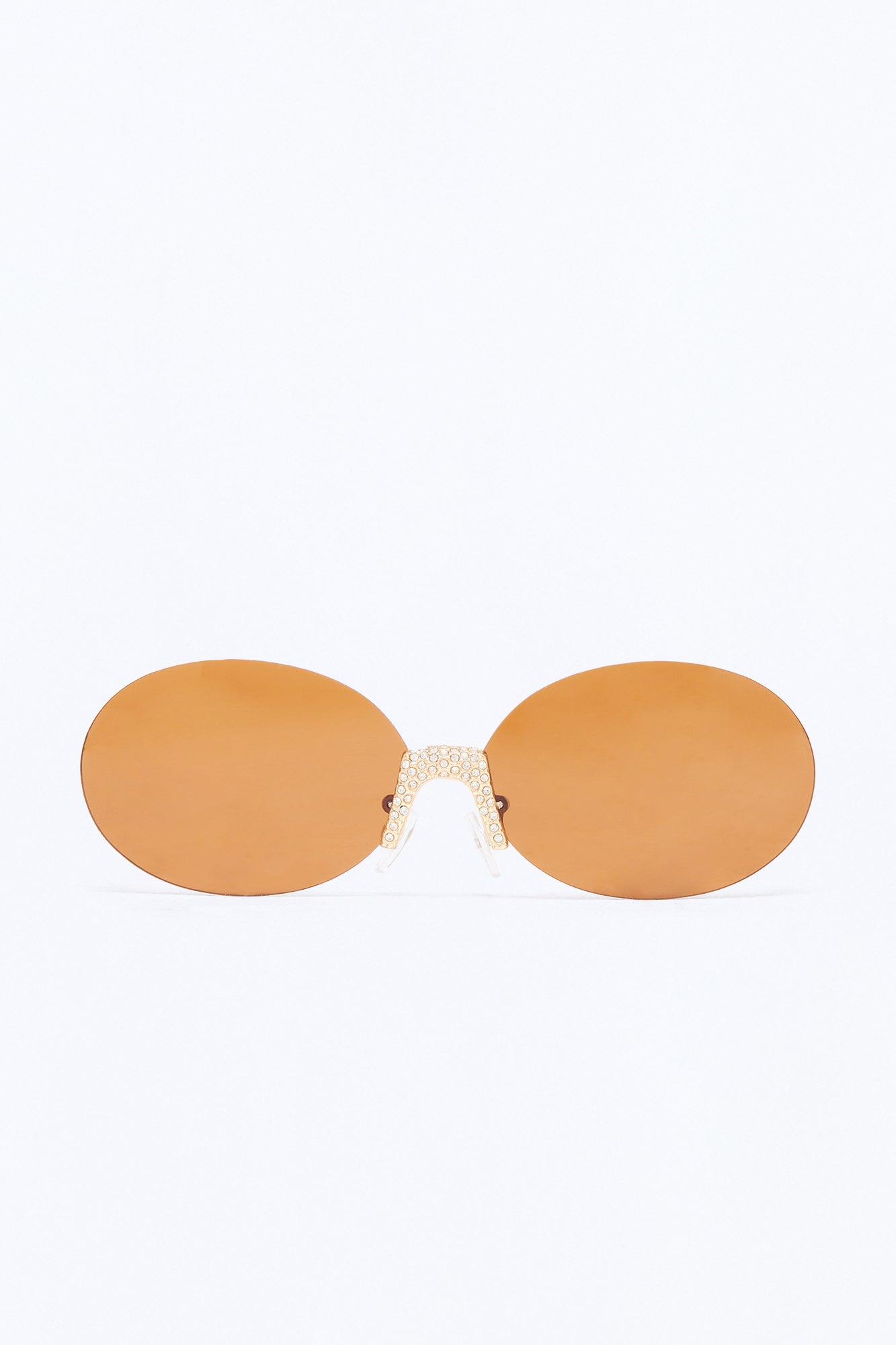 Aurora Crystal Sunglasses - Gold/Brown
