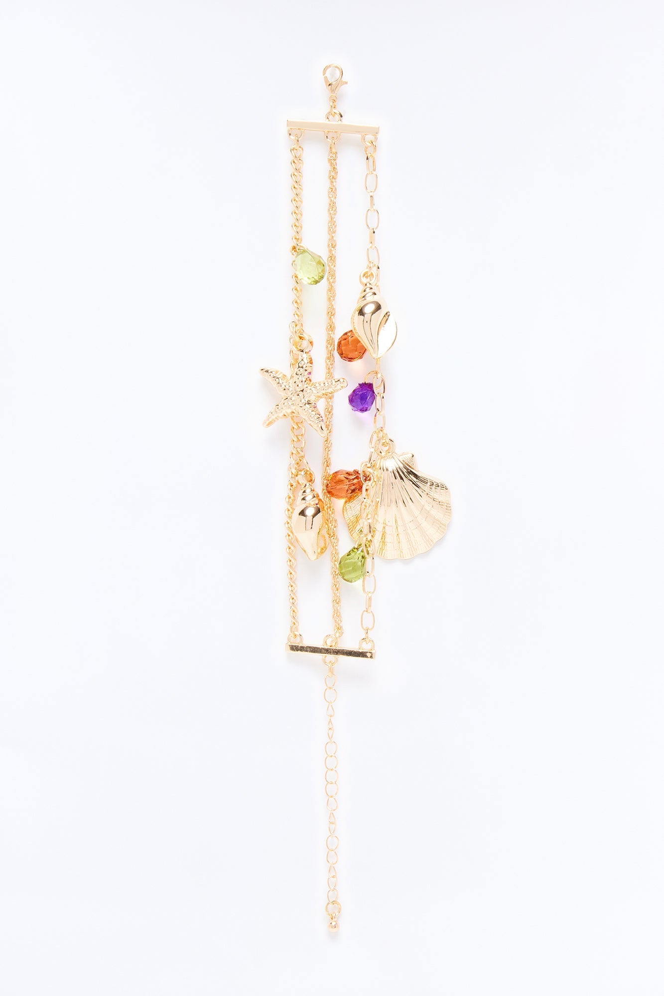 Down By The Beach Charm Bracelet - Gold
