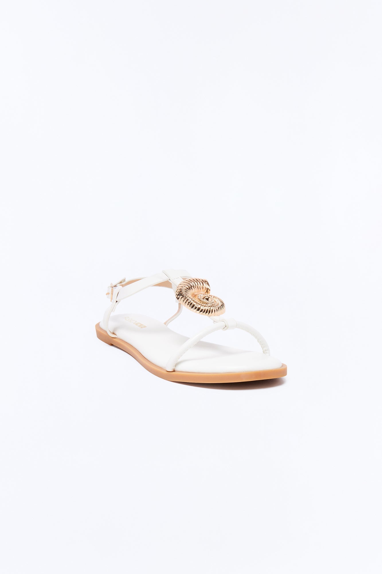 Avida Shell Sandals - White NEWFASHIONEDGE