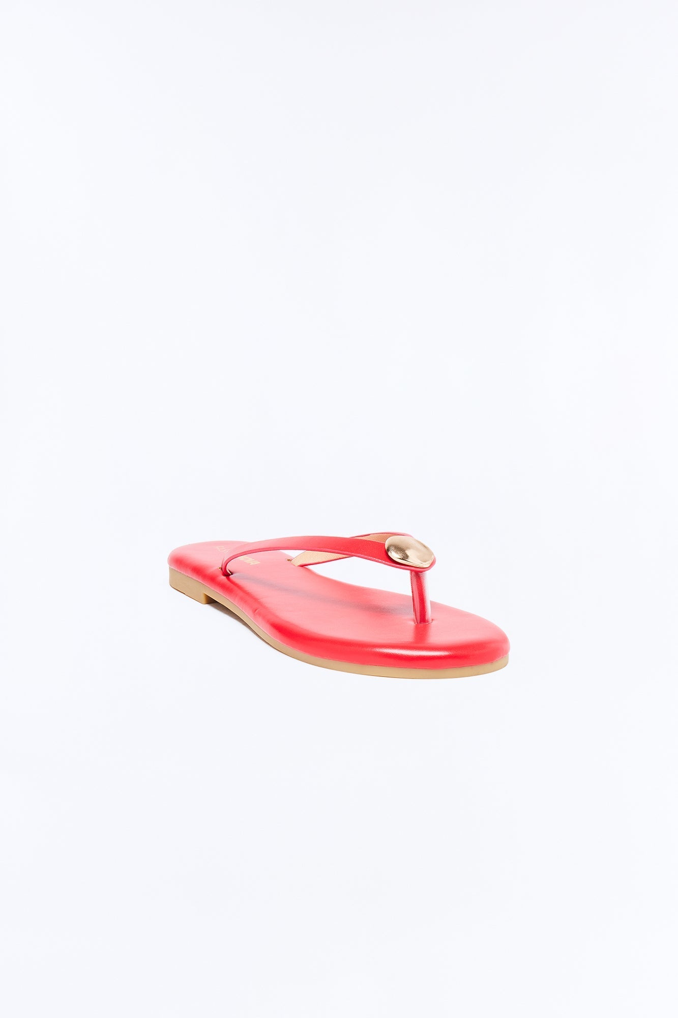 Kacee Stud Flip Flops - Red NEWFASHIONEDGE