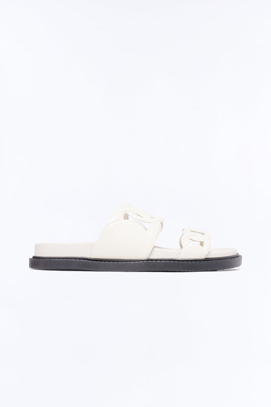 Alma Slip On Sandals - Ivory Fashion Nova