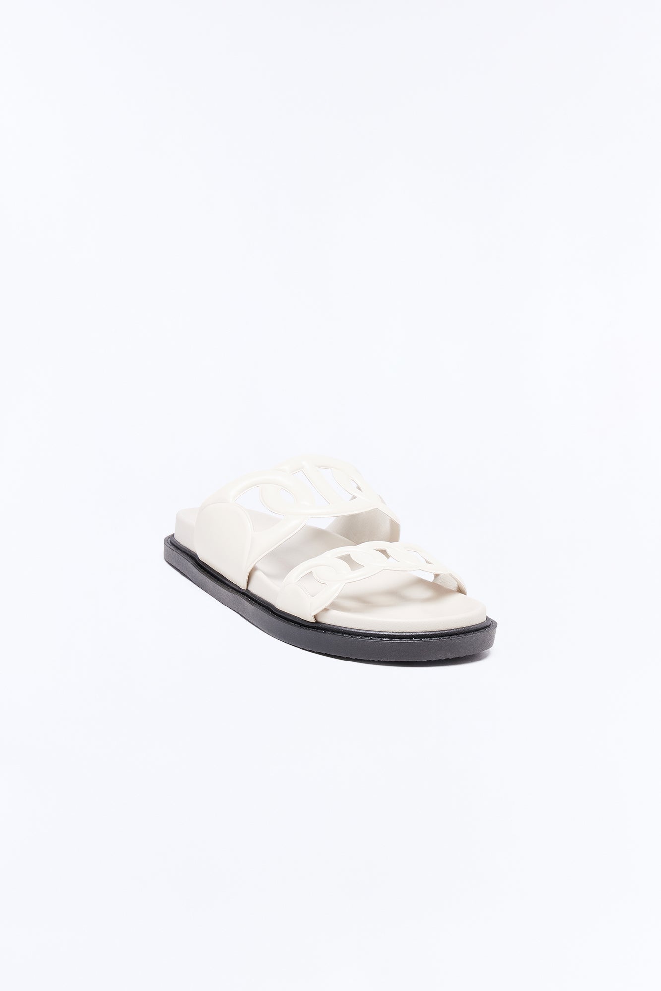 Alma Slip On Sandals - Ivory Fashion Nova