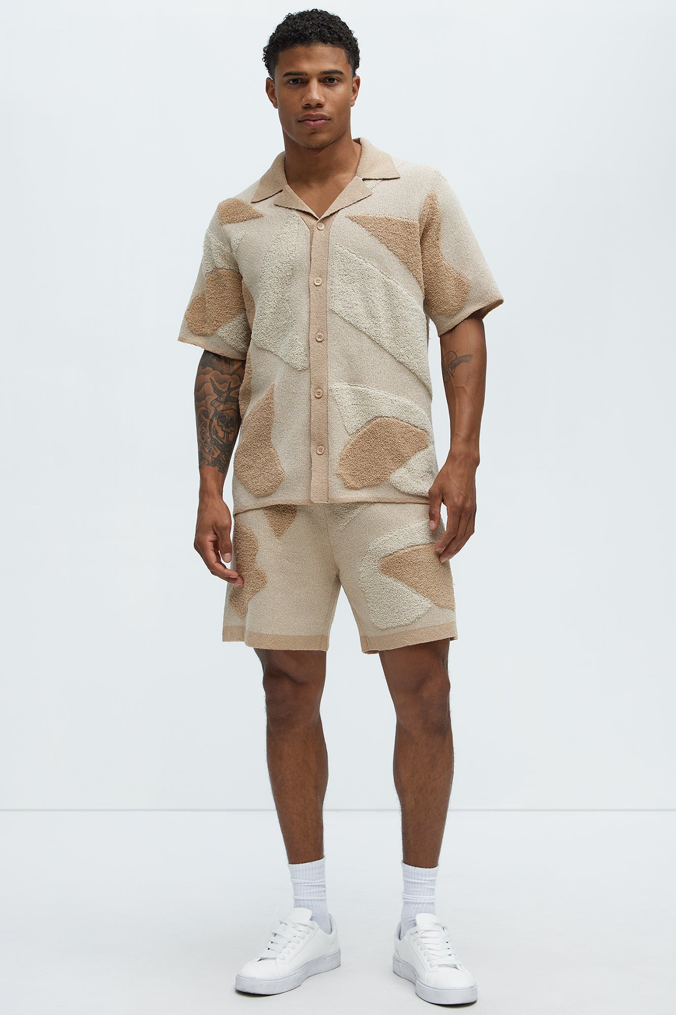 Auron Knitted Shorts - Off White