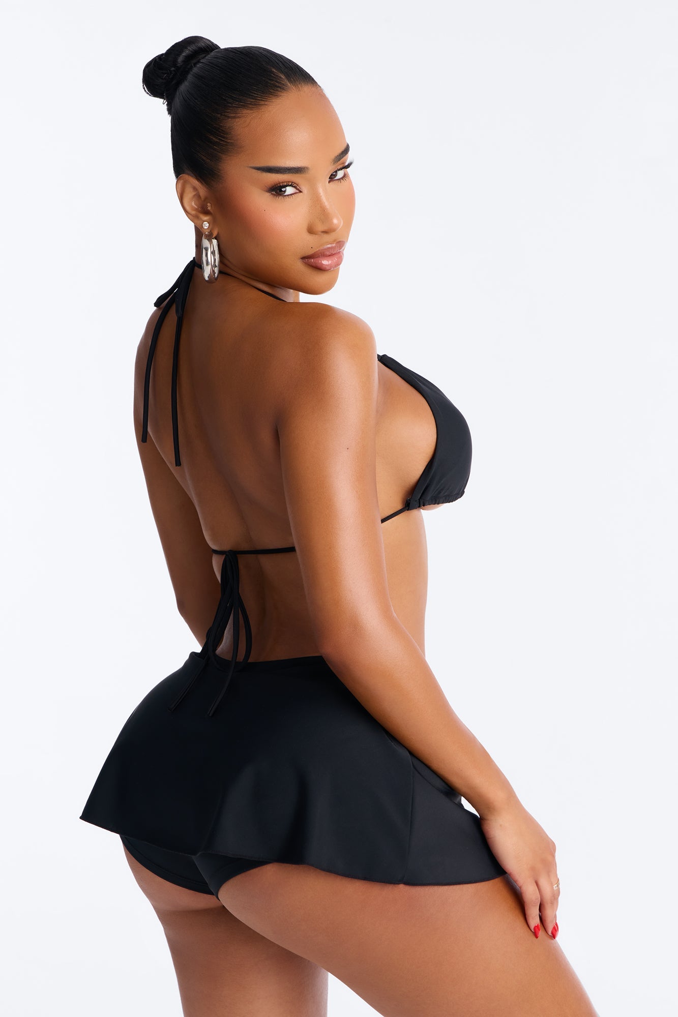 Heat Winds Skort 2 Piece Bikini - Black Fashion Nova