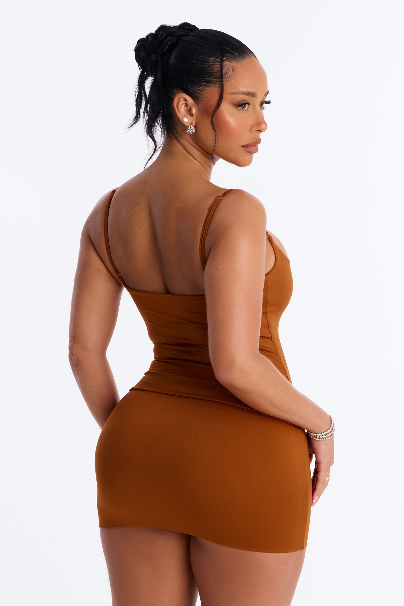 Contour Double Lined Cami Top - Copper NEWFASHIONEDGE