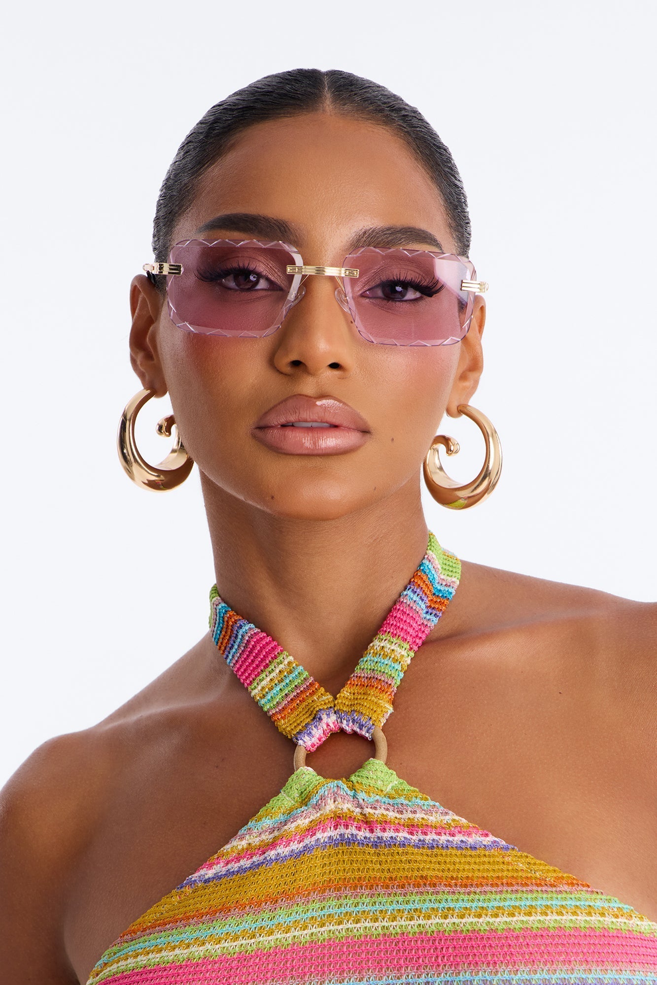 Poolside Pop Sunglasses - Purple NEWFASHIONEDGE