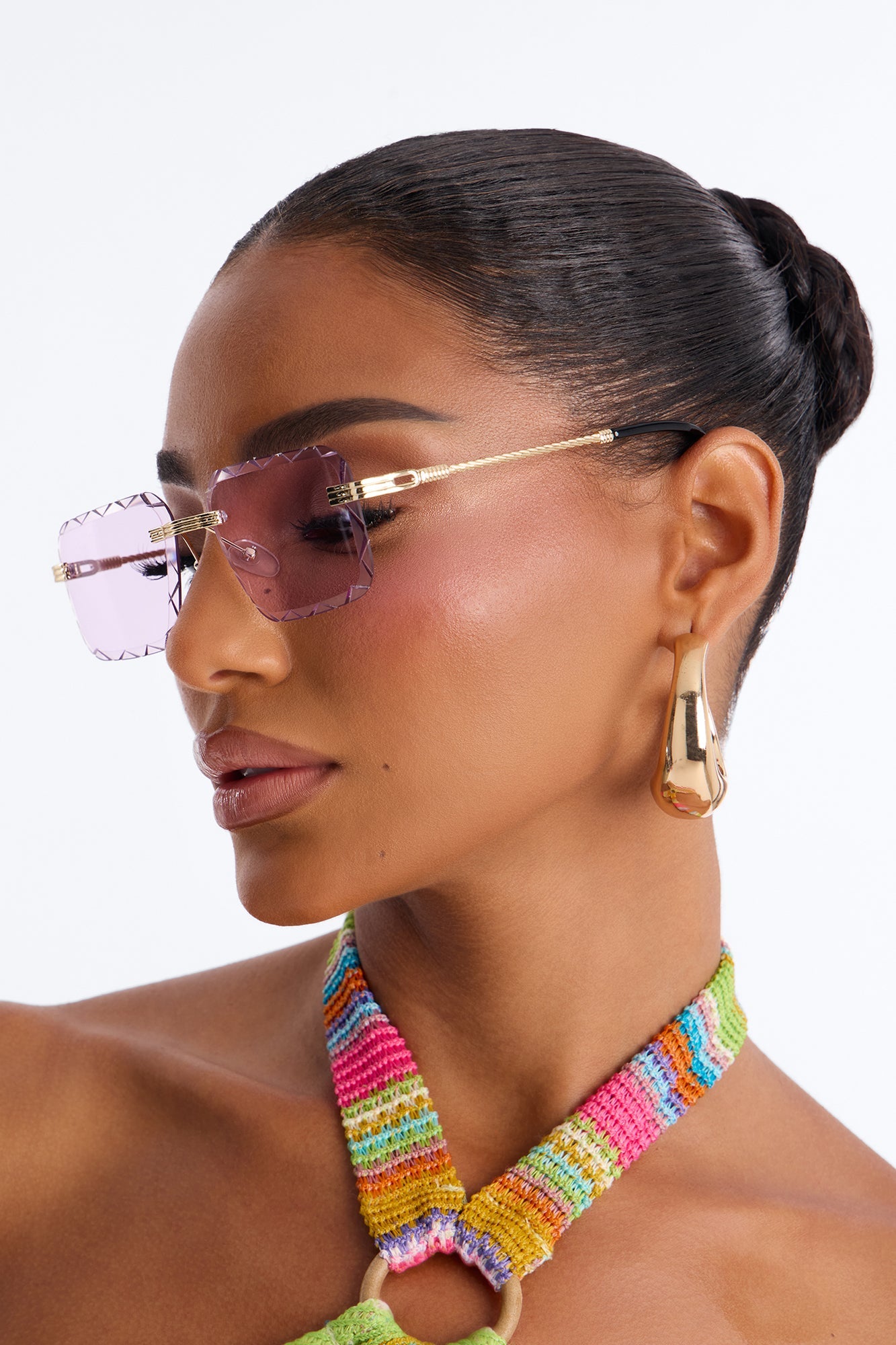 Poolside Pop Sunglasses - Purple