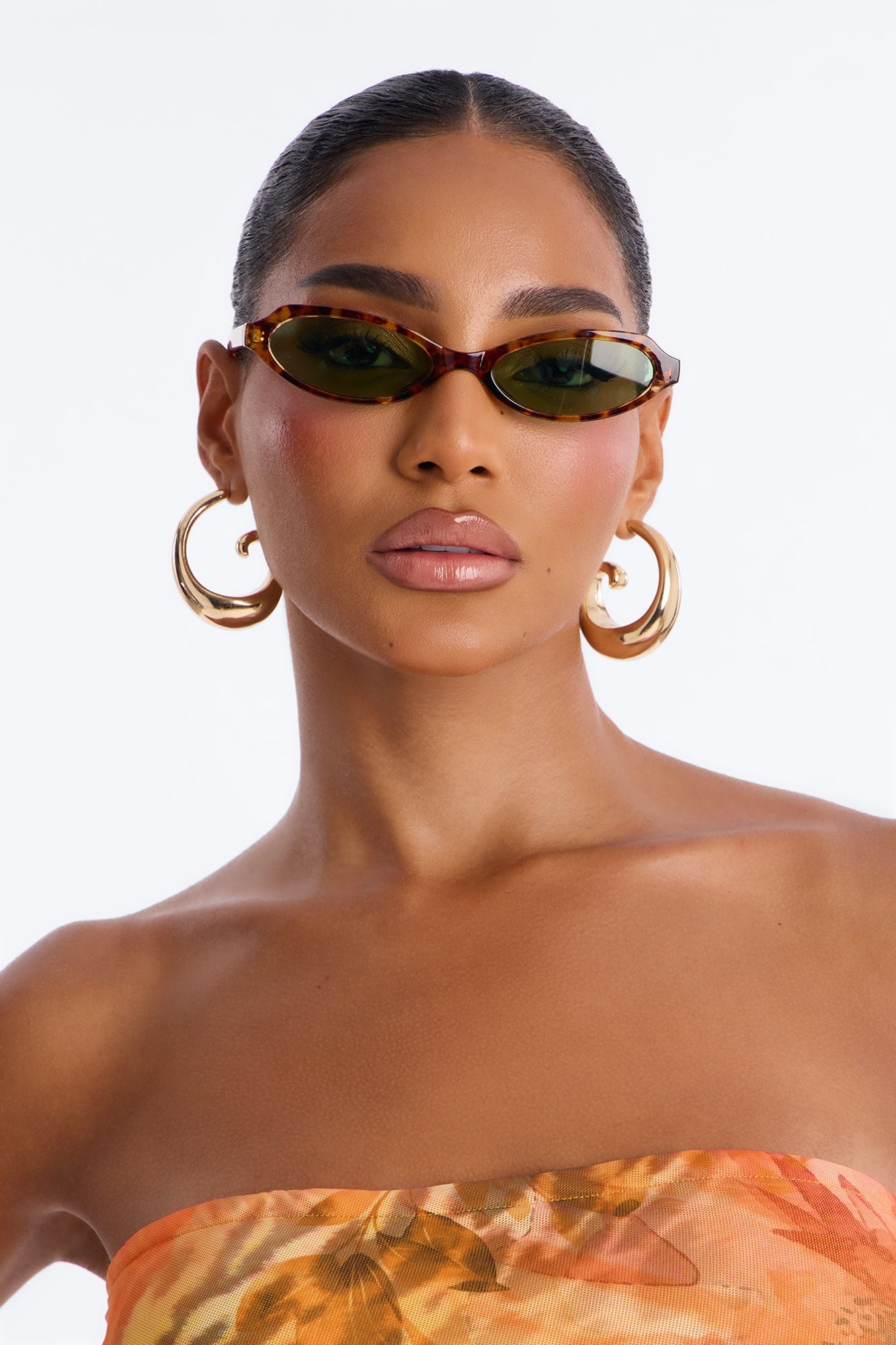 Wise Guy Sunglasses - Tortoise/Green NEWFASHIONEDGE