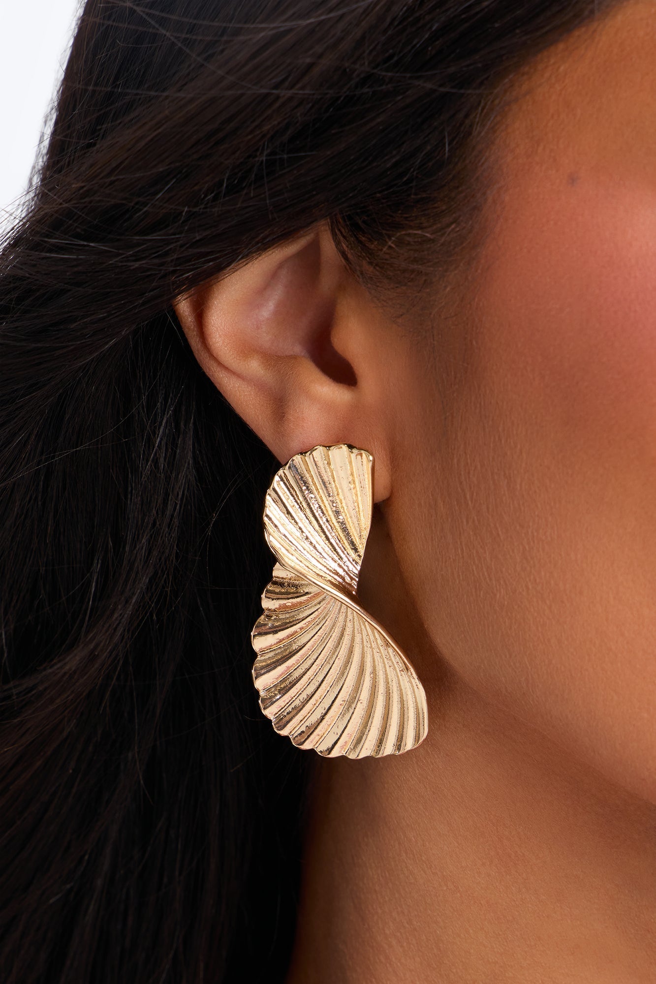 Twirling Drop Earrings - Gold NEWFASHIONEDGE