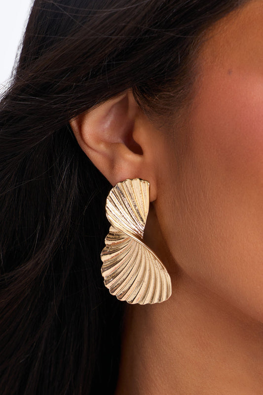 Twirling Drop Earrings - Gold NEWFASHIONEDGE