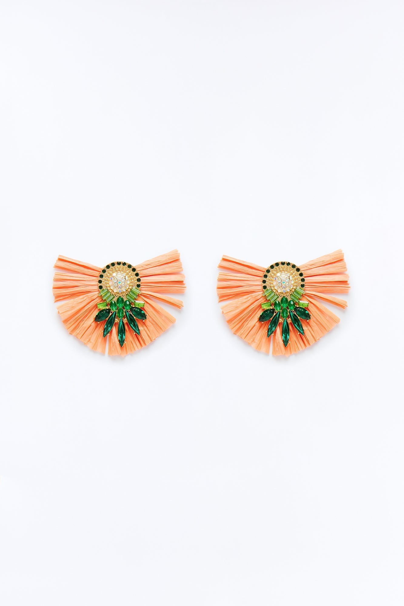 Rio Carnival Earrings - Peach/combo NEWFASHIONEDGE