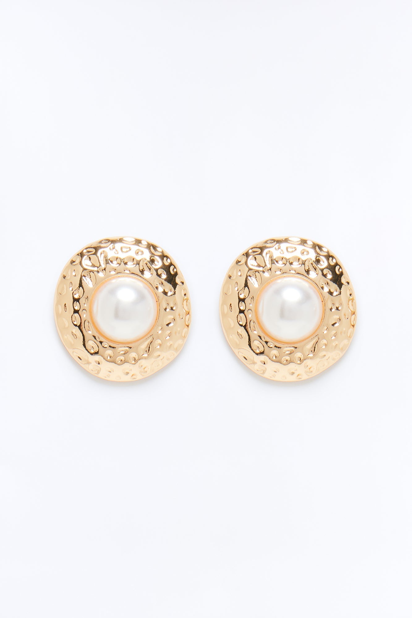 Close To You Pearls Stud Earrings - Gold/combo