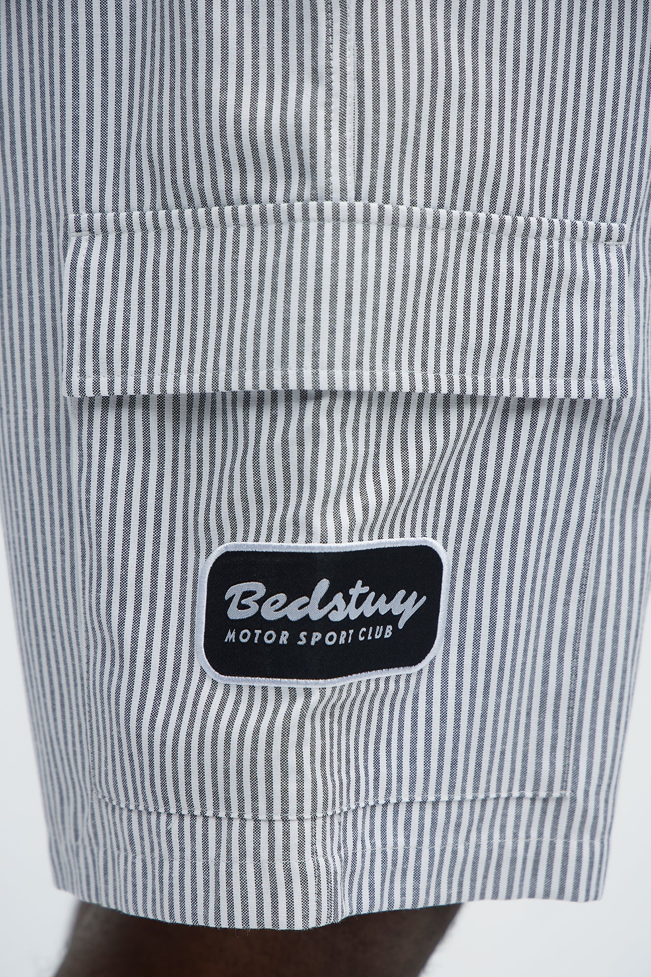 Bedstuy Patch Relaxed Shorts - Black/White