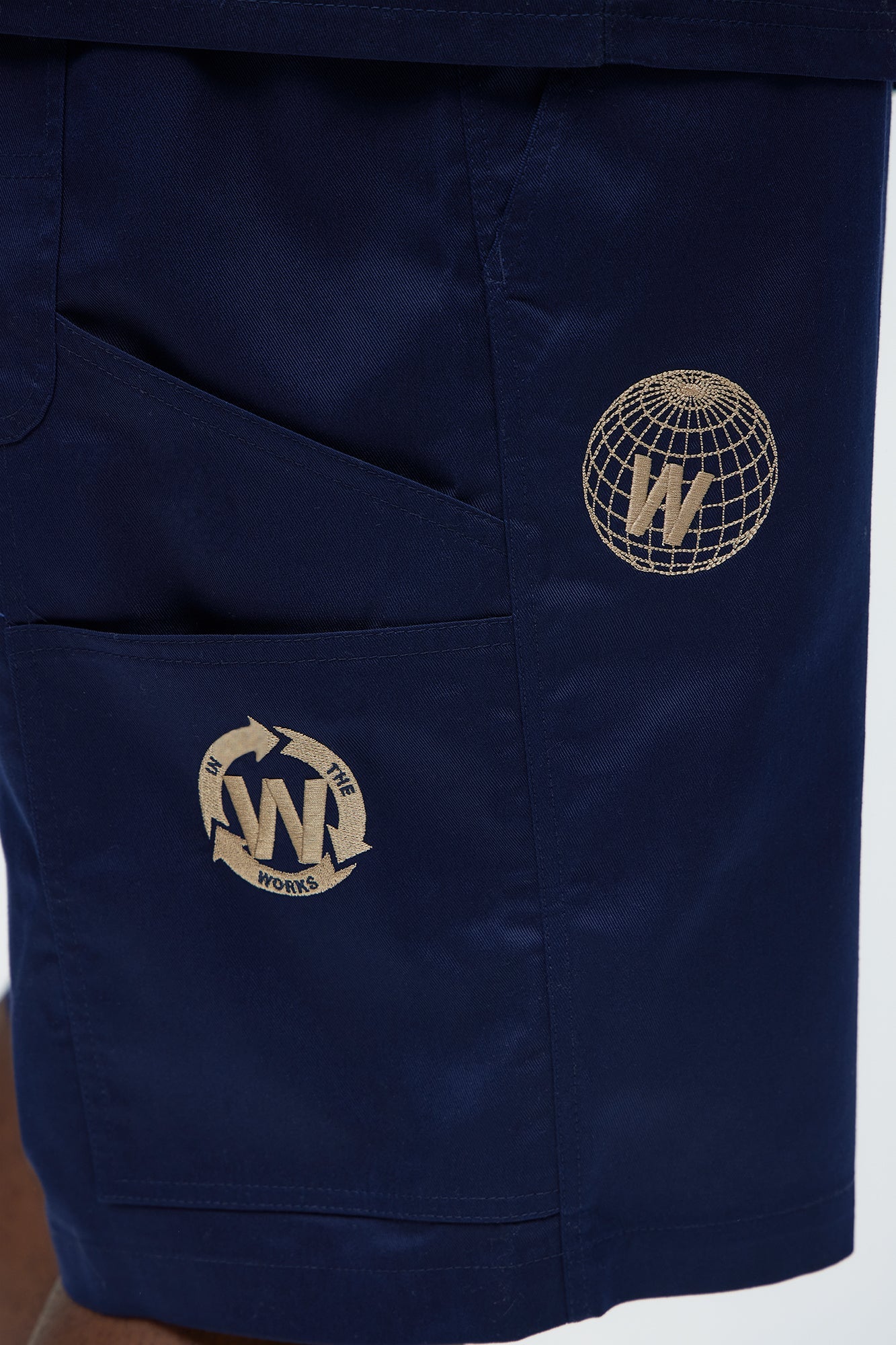In The Works Relaxed Shorts - Navy