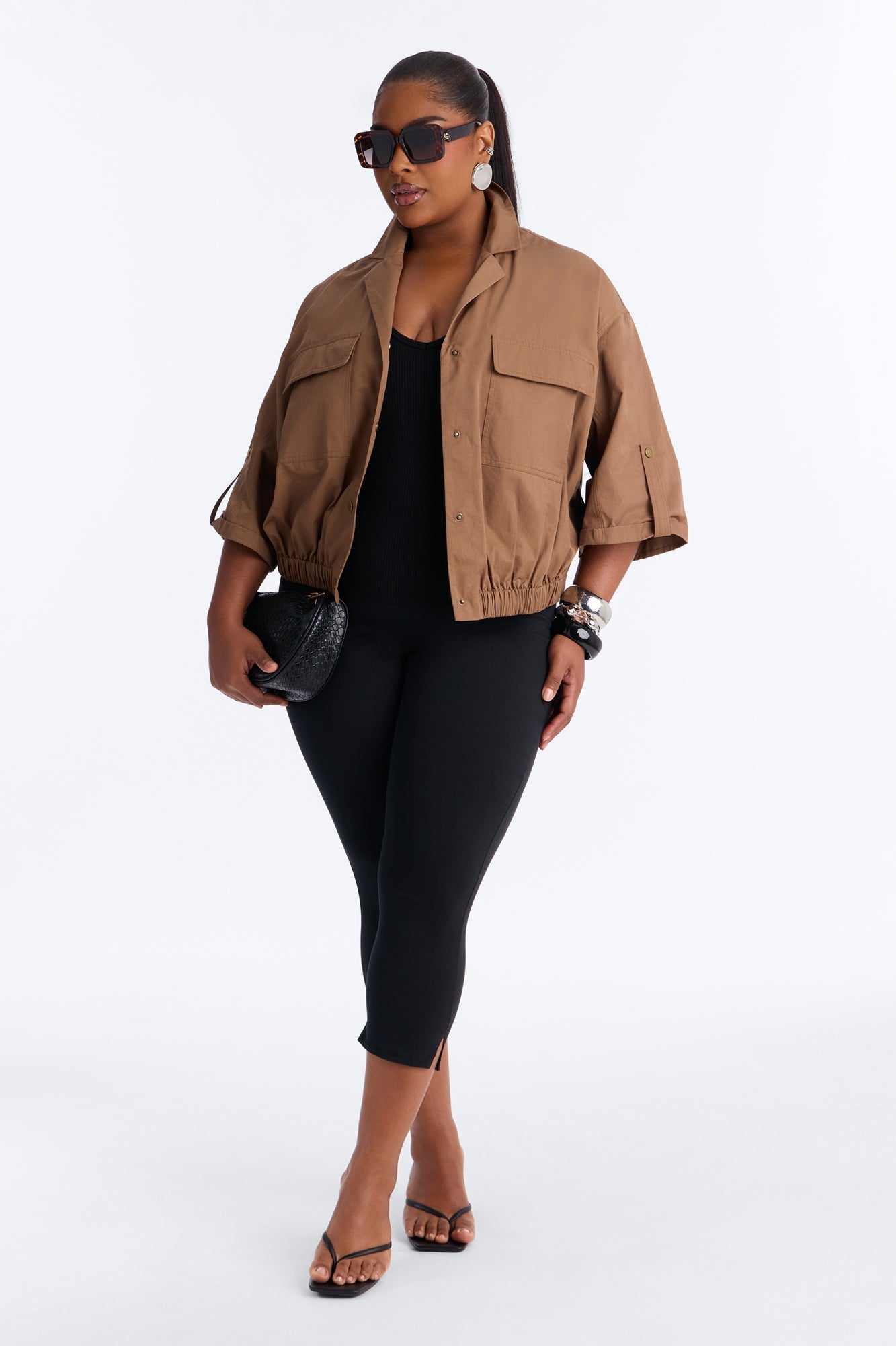 Plans Made Oversized Airflow Shirt - Brown NEWFASHIONEDGE