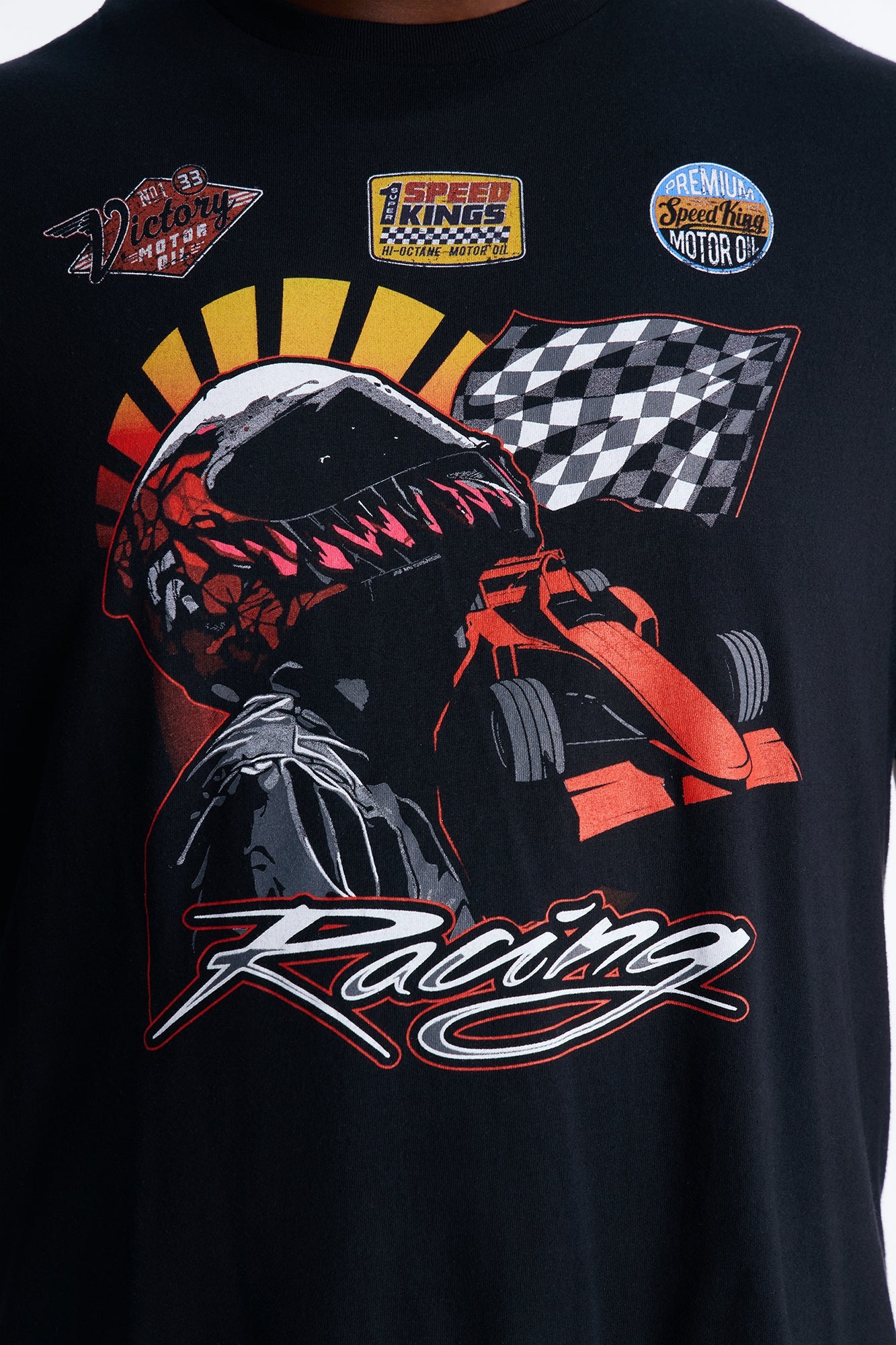 Pure Speed Racing Short Sleeve Tee - Black