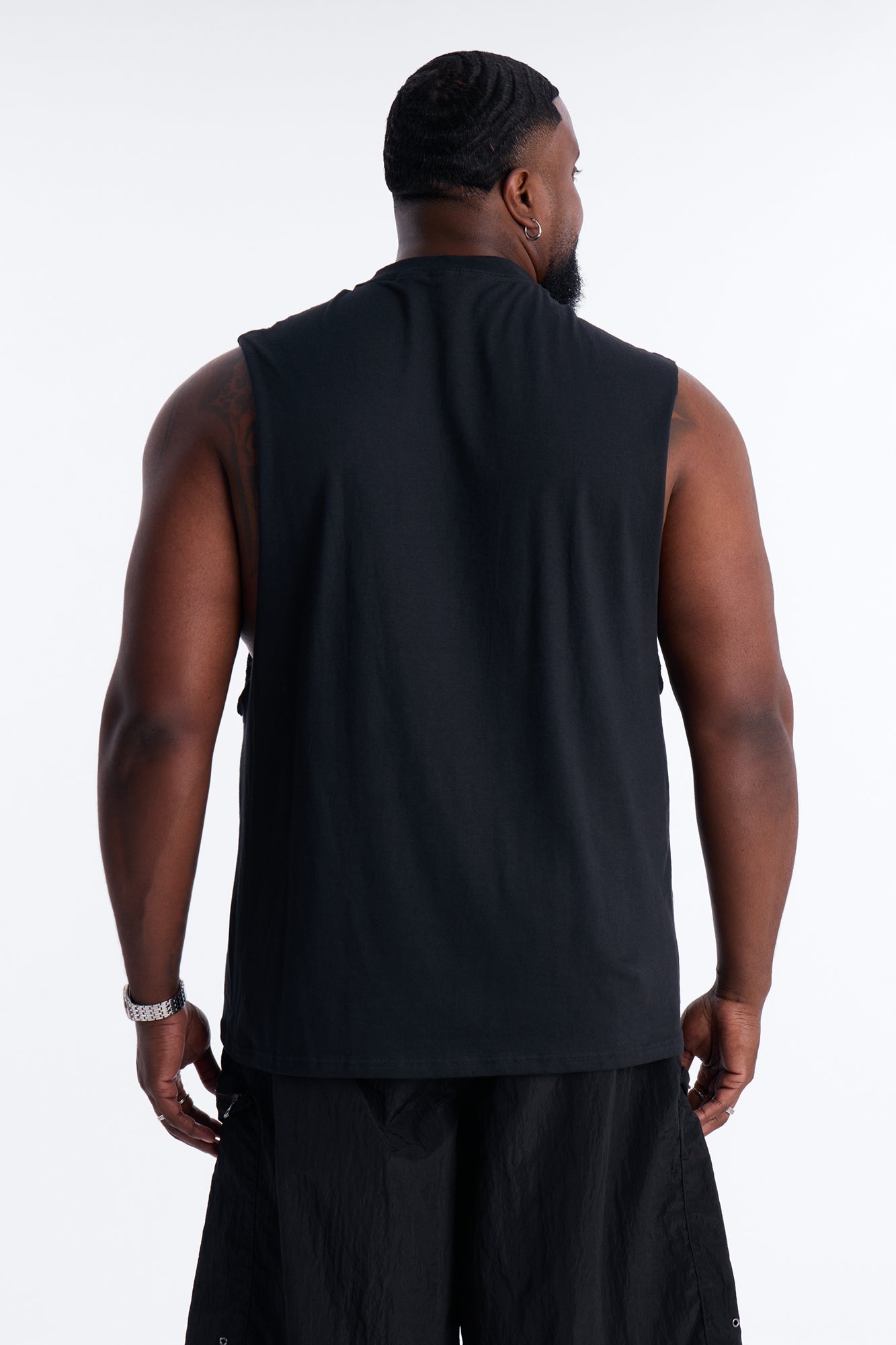 Born Lucky Muscle Tee - Black