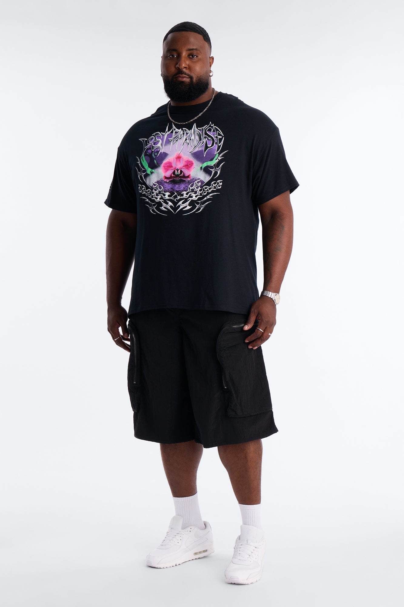 Lost Paradise Bloom Short Sleeve Tee - Black
