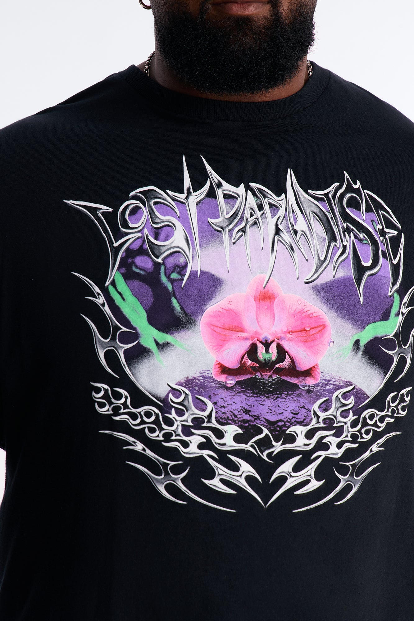 Lost Paradise Bloom Short Sleeve Tee - Black