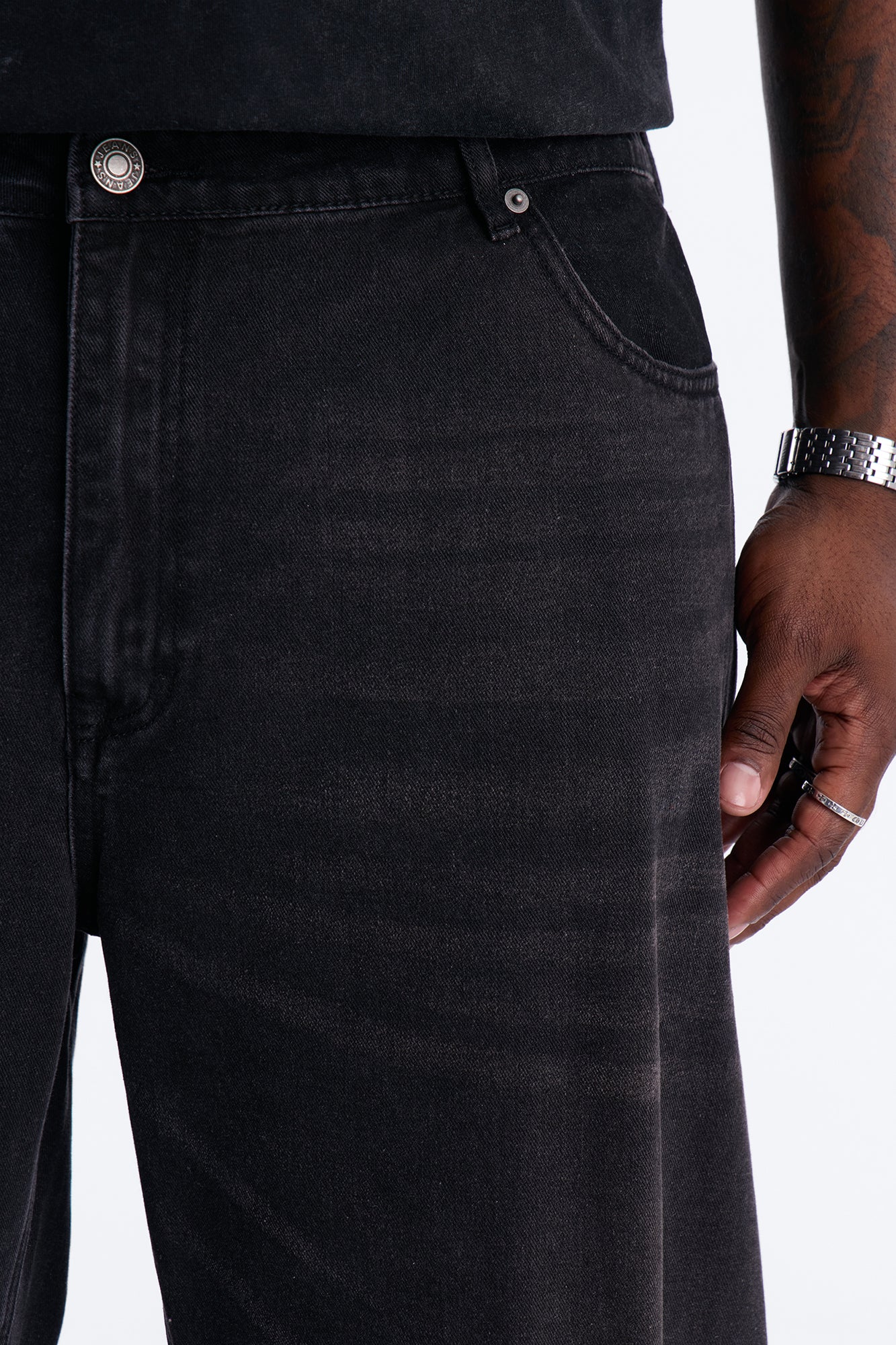 Essential Baggy Rigid Jean - Black Wash