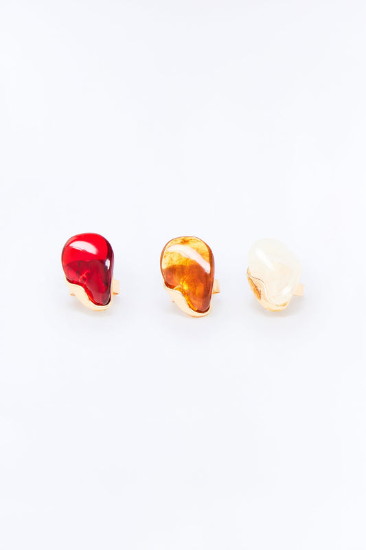 Amara Isla 3 Piece Ring Set - Multi Color