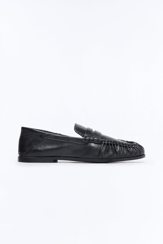 Steve Madden Stewart Leather Loafer - Black