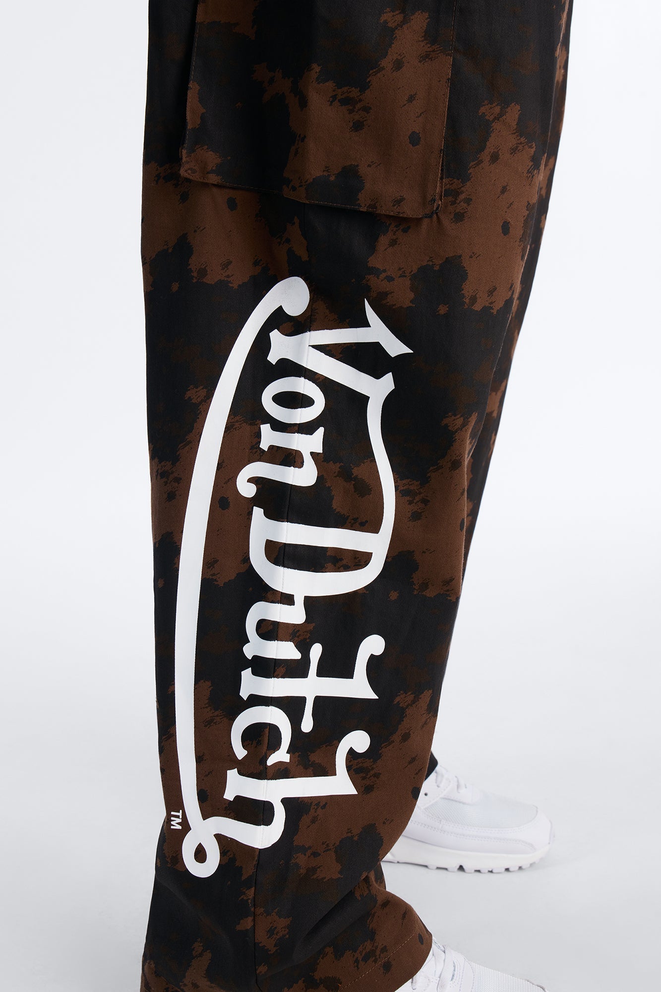 Von Dutch Rodeo Faux Pony Hair Baggy Pant - Brown