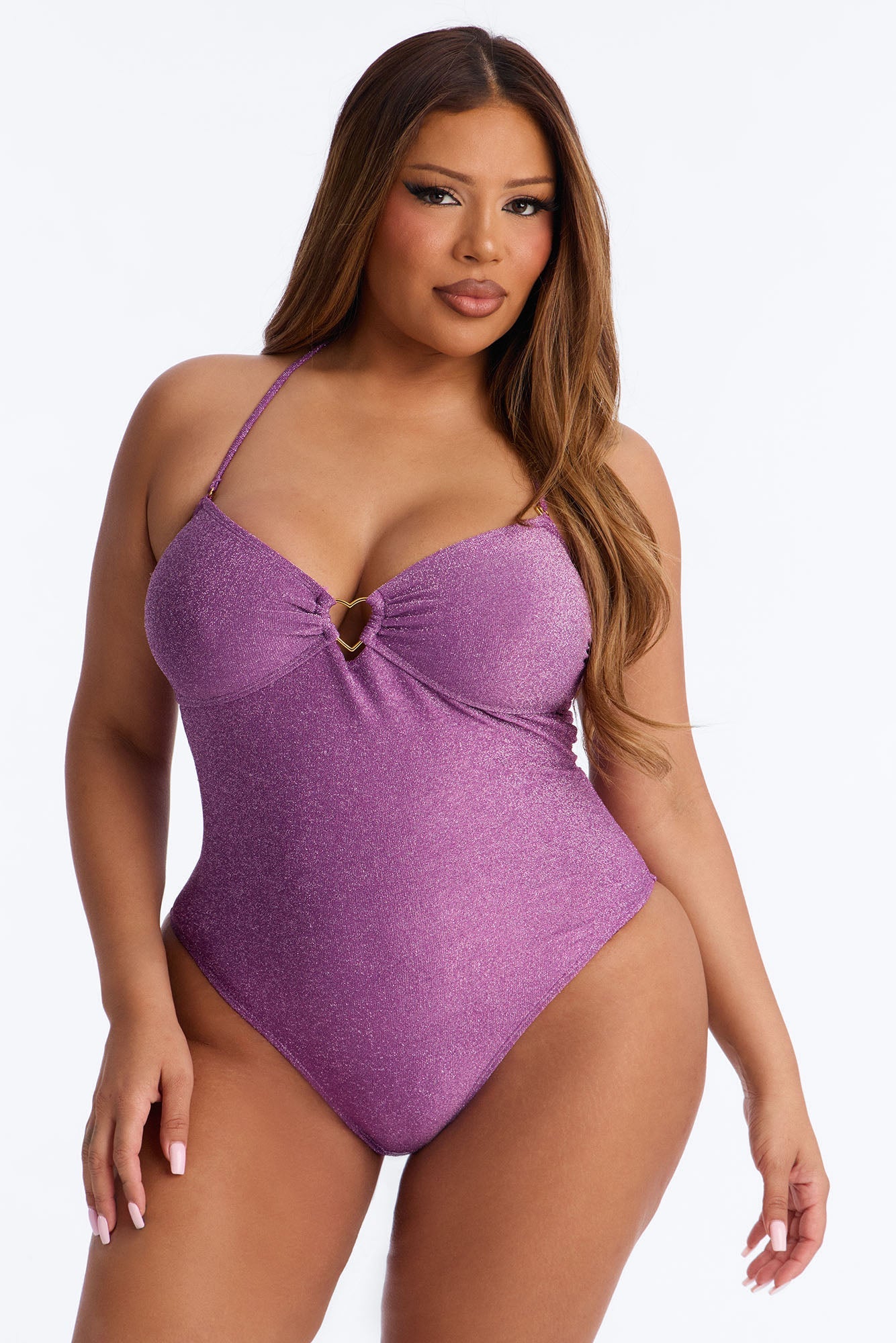 Sea You Soon 1 Piece Swimsuit - Purple Fashion Nova