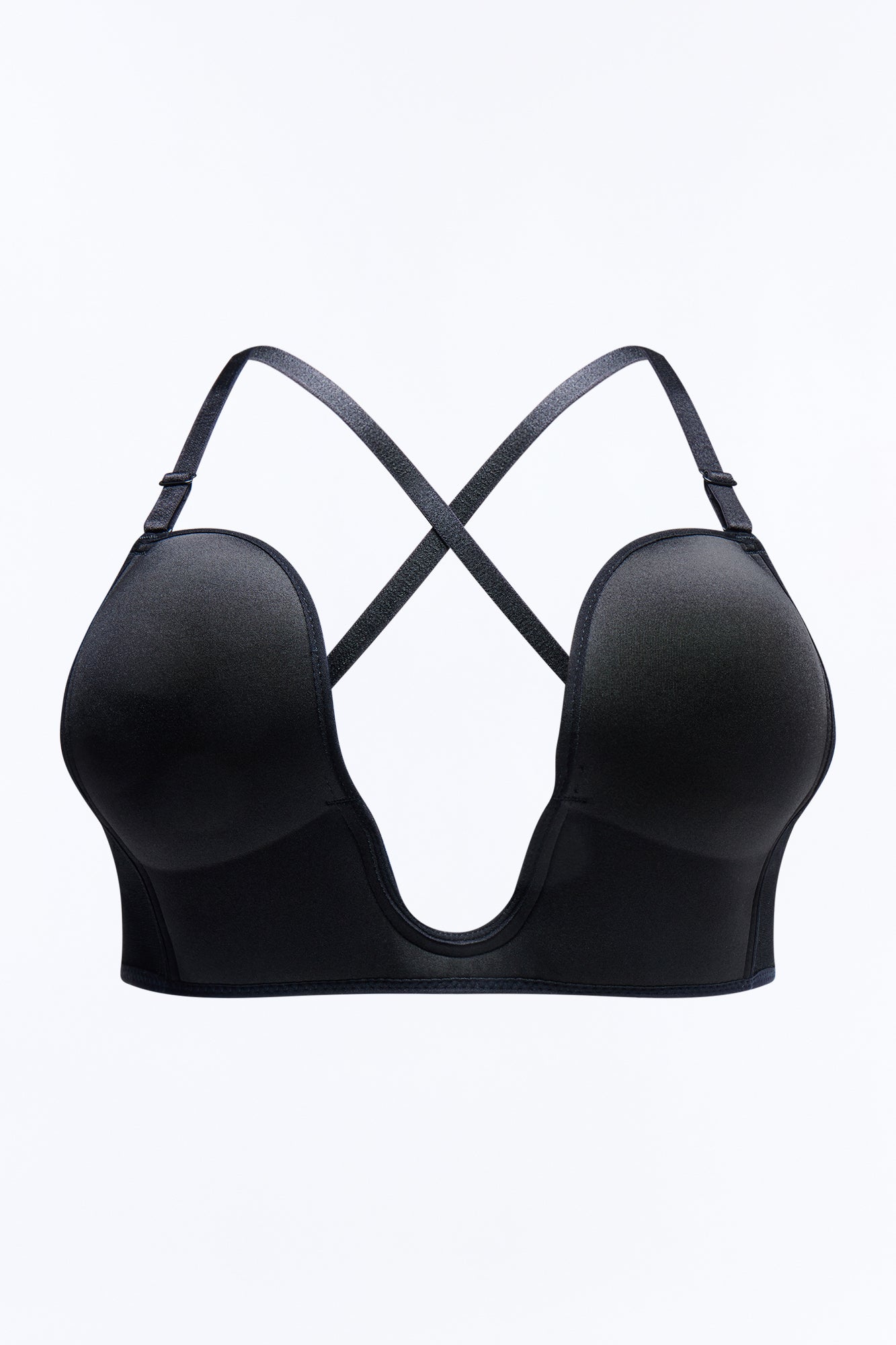 Supportive And Sleek U-Shape Bra - Black NEWFASHIONEDGE