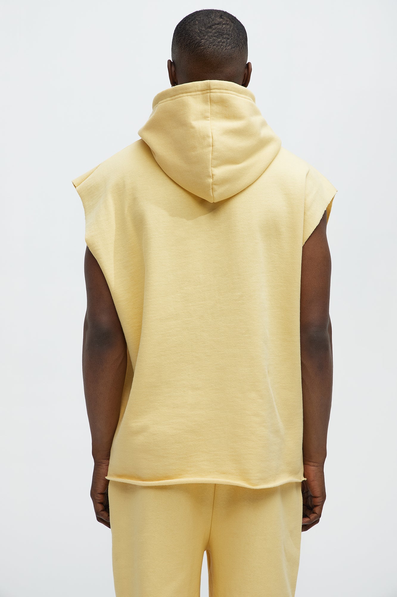 Manhattan Sleeveless Hoodie - Yellow