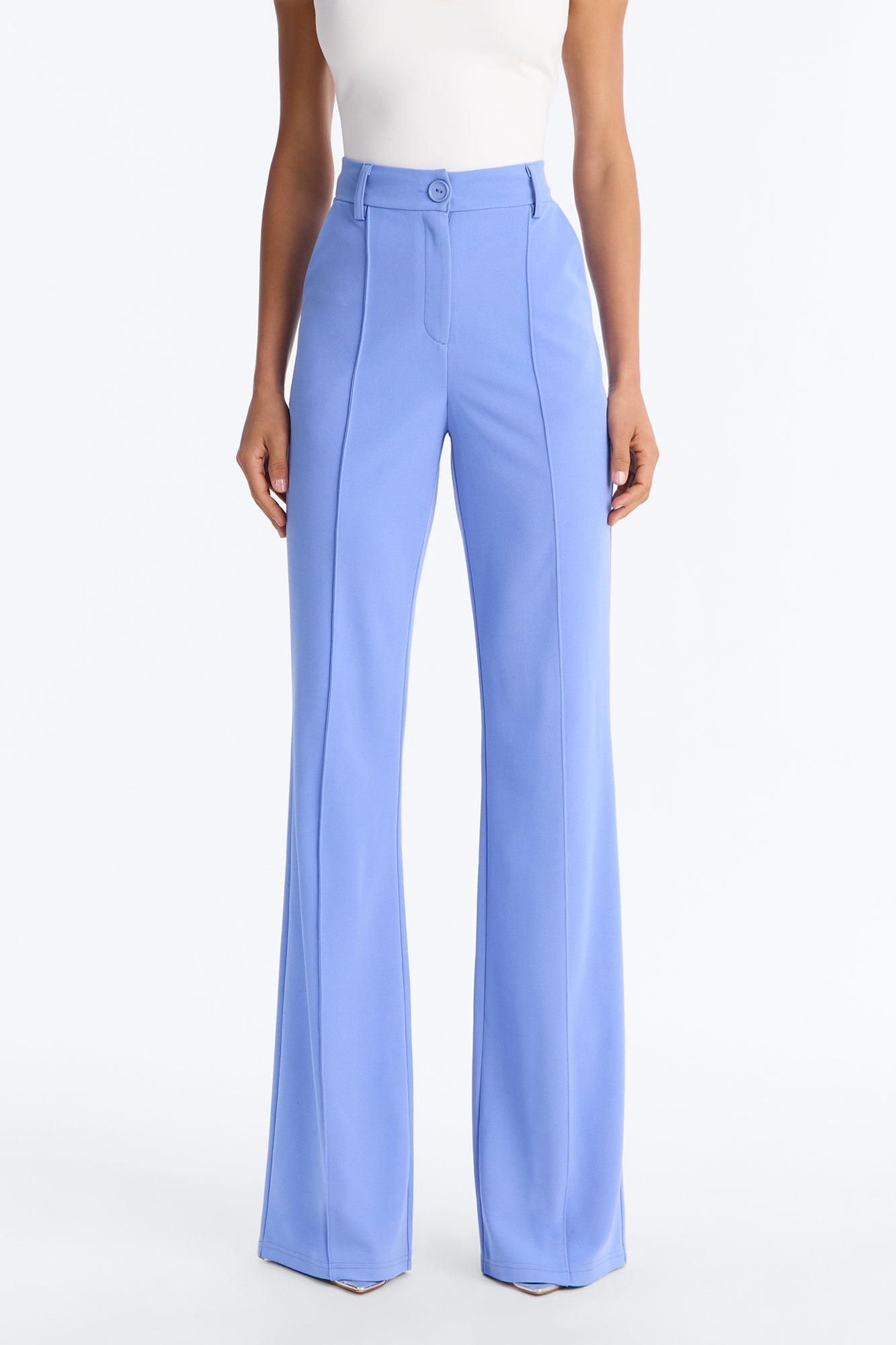 Tall Heidi Wide Leg Trouser Pant - Periwinkle Fashion Nova
