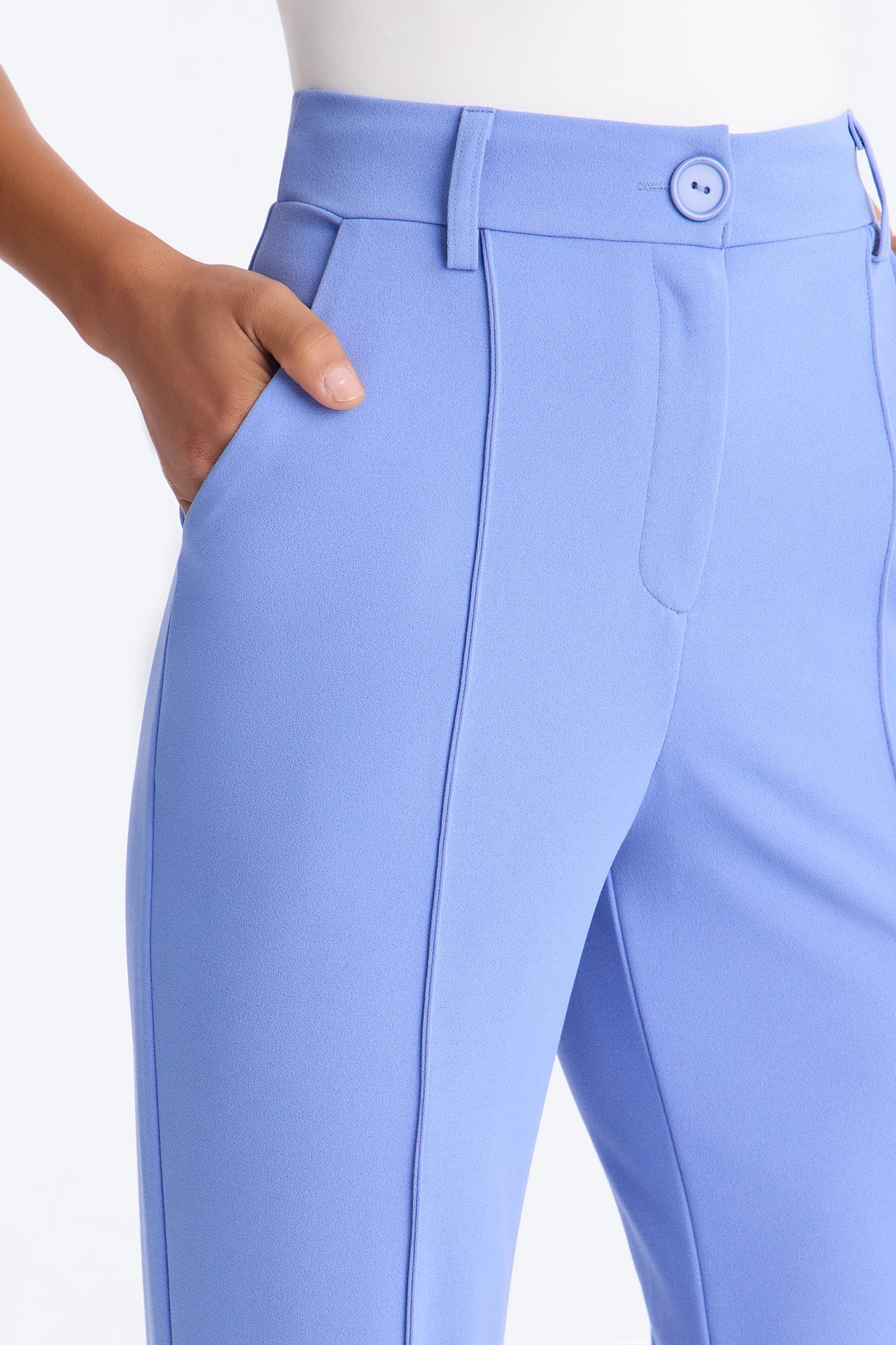 Tall Heidi Wide Leg Trouser Pant - Periwinkle Fashion Nova