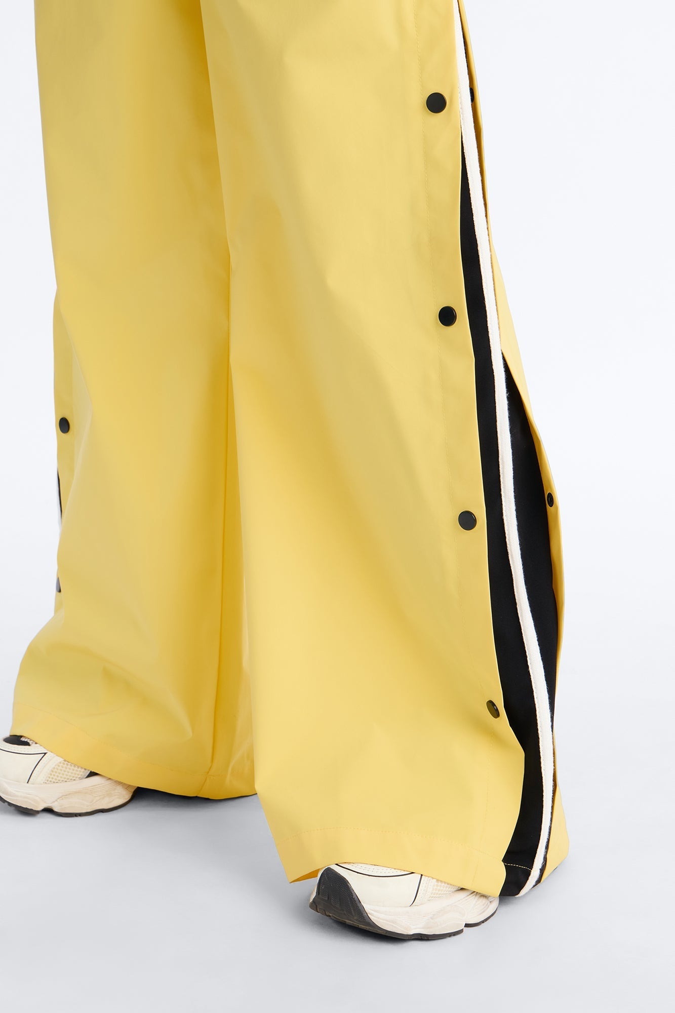 Jennie Snap Button Track Pant - Yellow NEWFASHIONEDGE