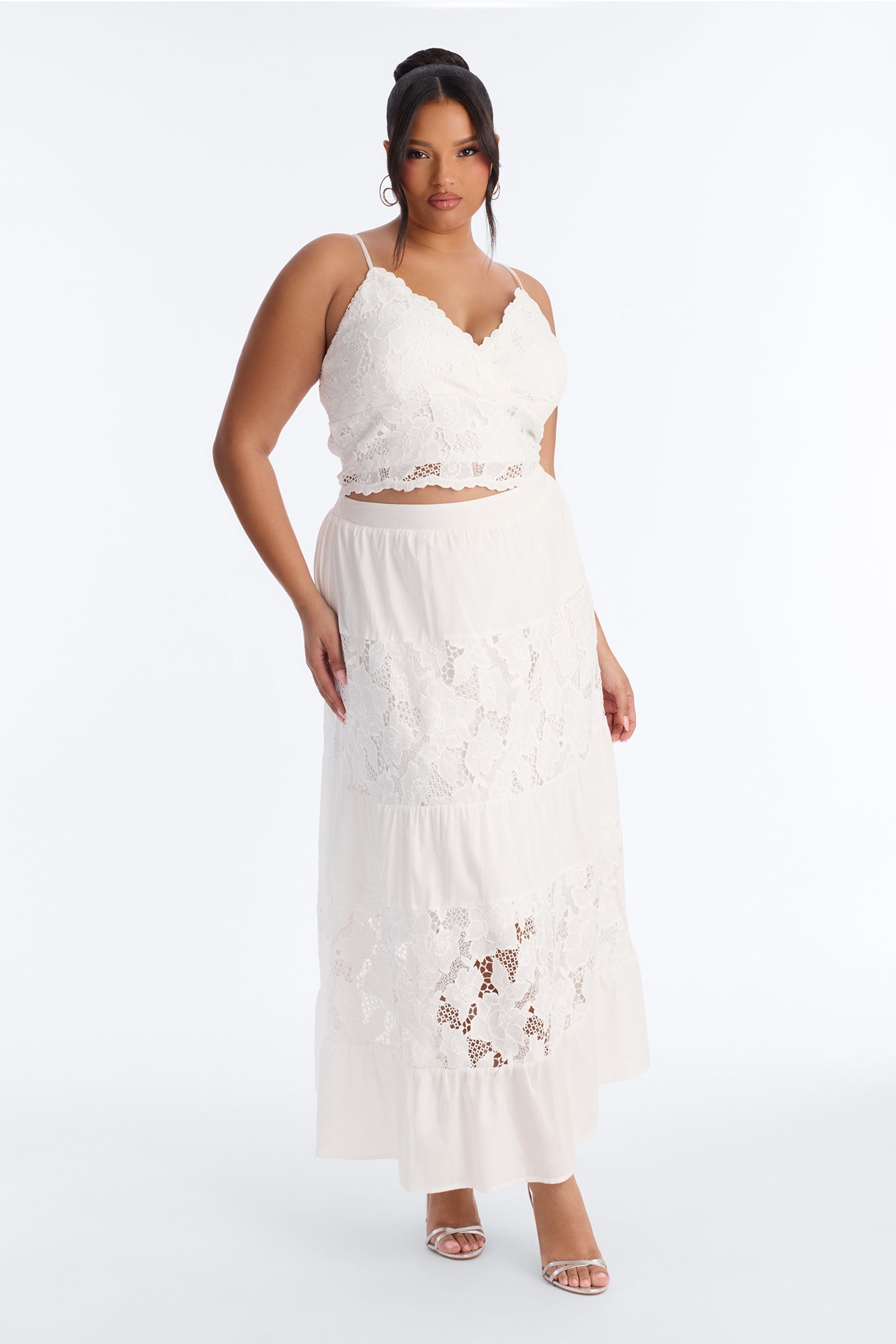 Marina Maxi Skirt Set - White Fashion Nova